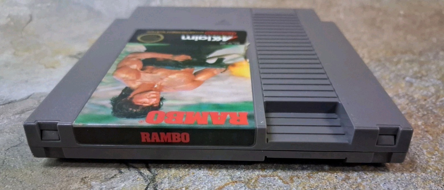 Lot (3) Rambo, Ikari Warriors, Platoon – Nintendo NES *TESTED*