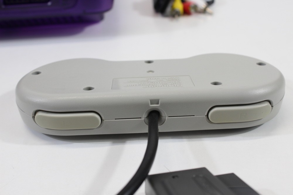 Nintendo Super Famicom Clear Purple Console SFC Controller AC AV Mario Kart SNES
