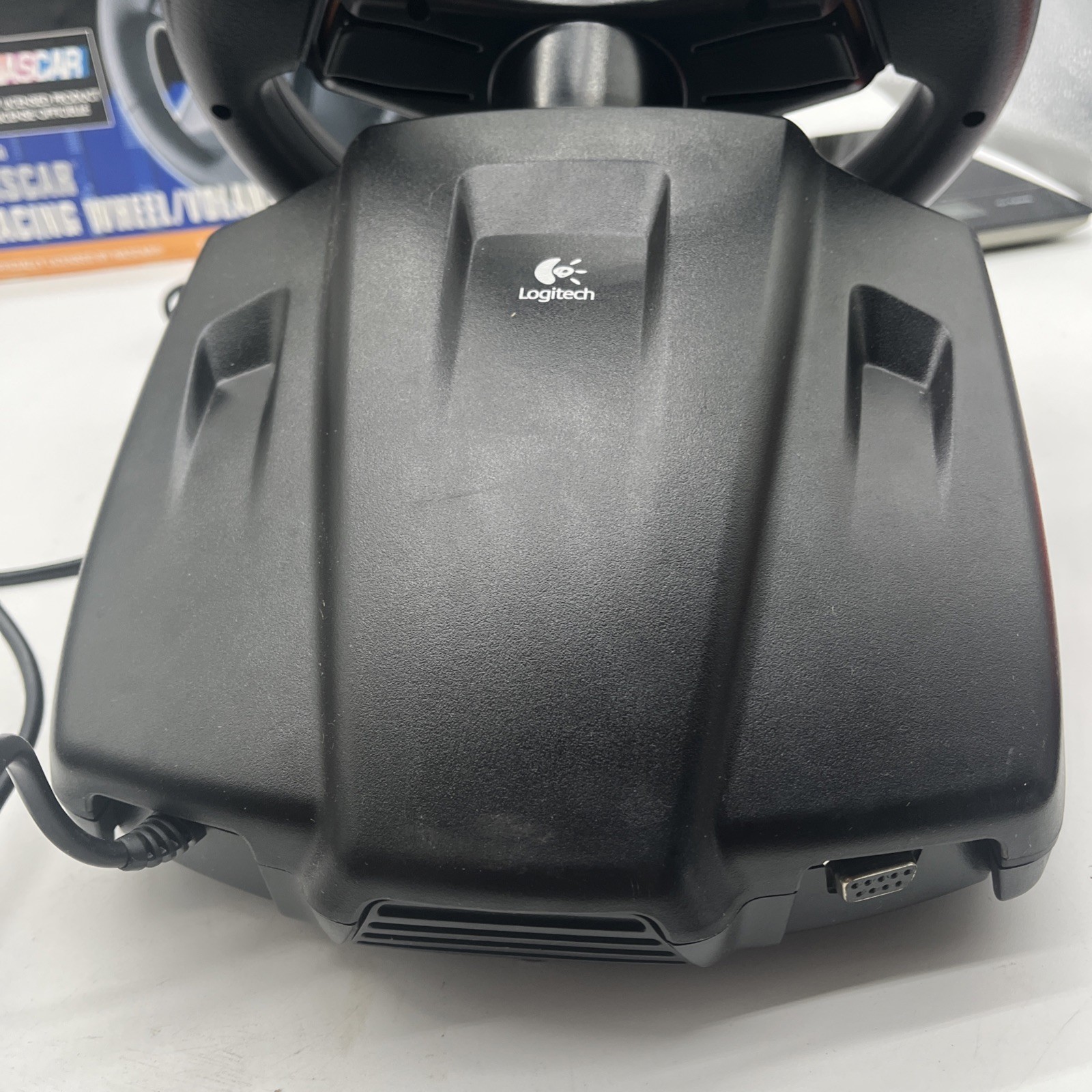 Logitech Nascar Racing Steering Wheel & Pedals for PS2 Playstation 2 Tested Read
