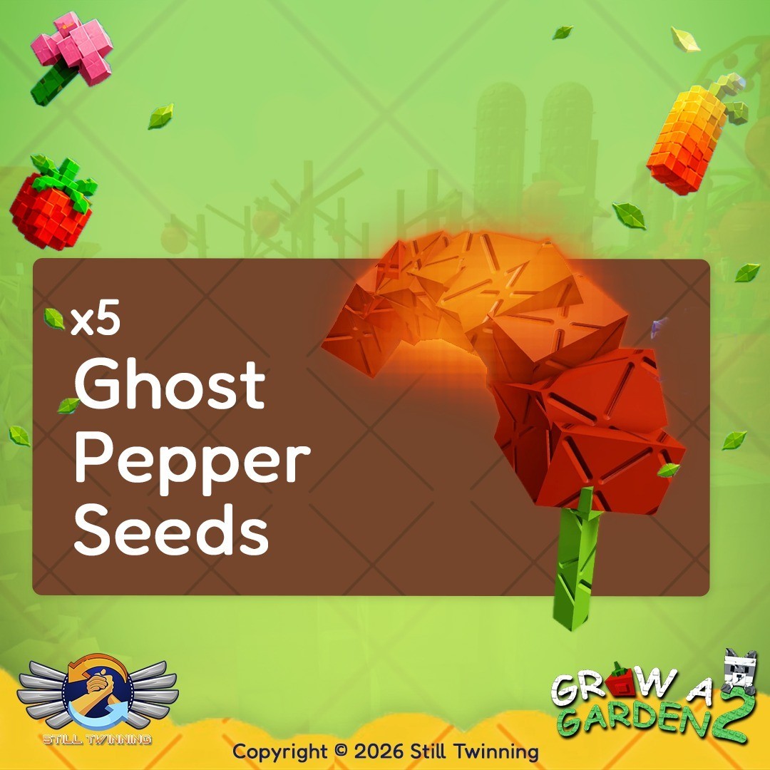 Ghost Pepper Seeds – Grow a Garden 2 | Fast 24/7 Delivery