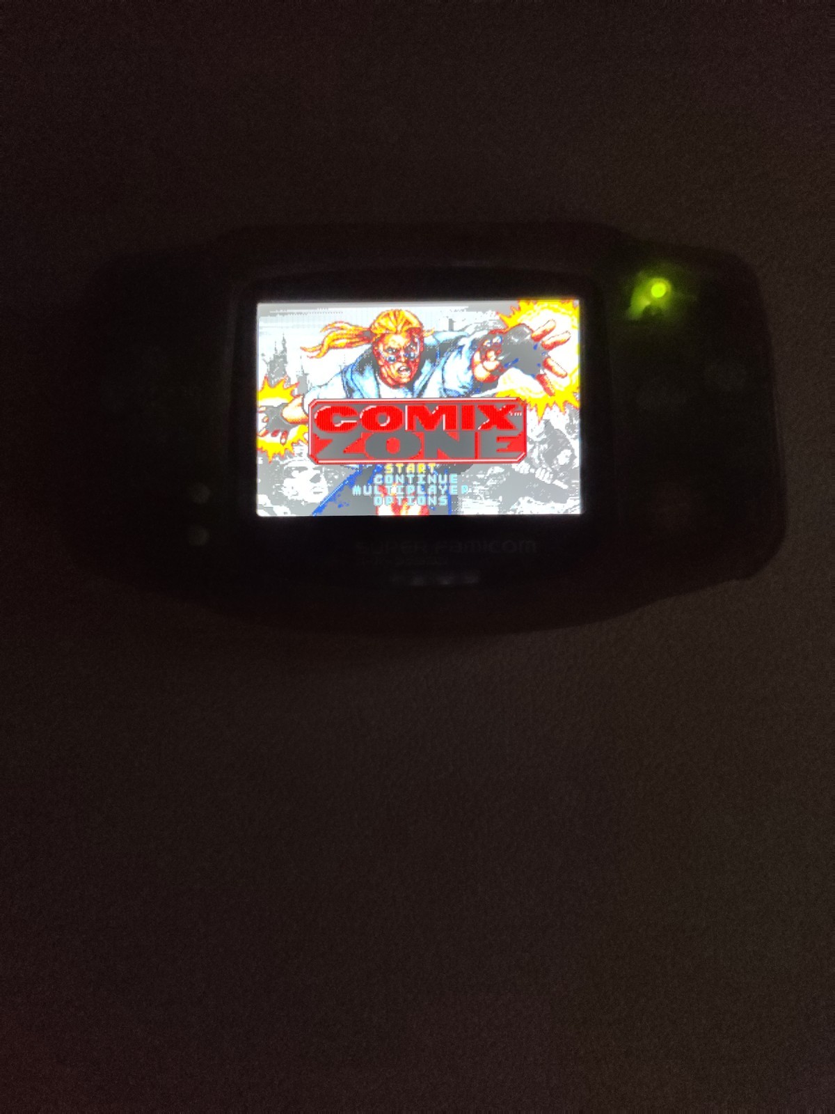 Nintendo Gameboy Advance AGB-001 IPS & Upgrades! “Glacier Acid Wash” Custom