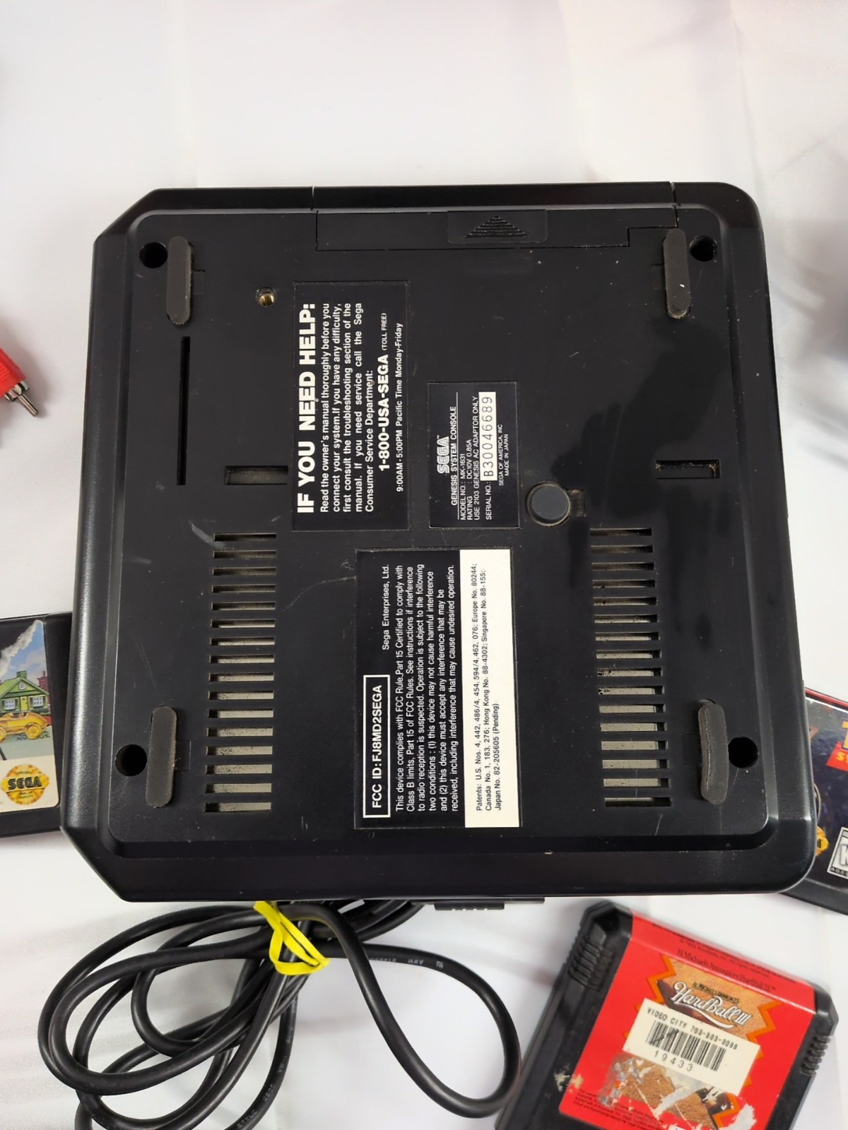 Sega Genesis Model 2 Console W/ 3 Games & Original Box Tested Works Toy Story…