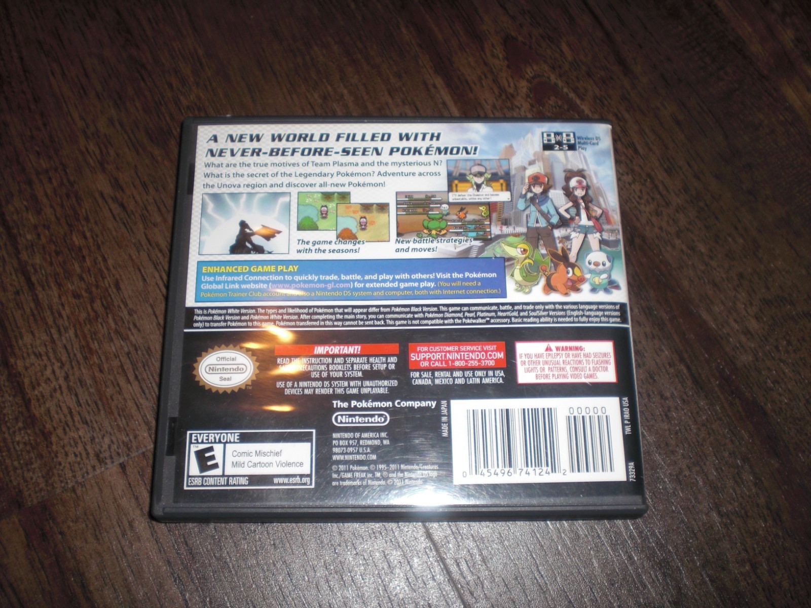 Pokemon White Version 1 AUTHENTIC GENUINE Nintendo DS 3DS 2DS XL COMPLETE CIB