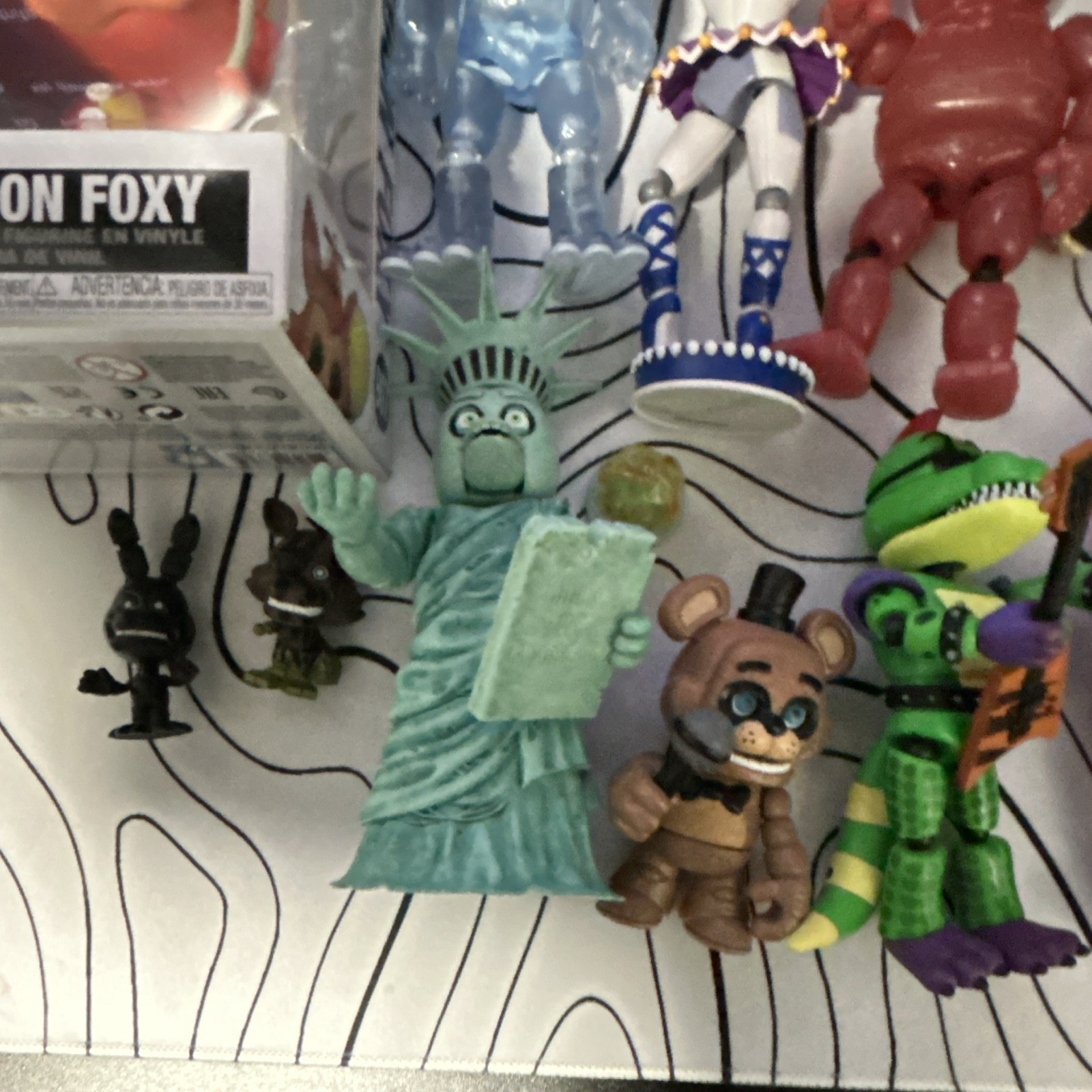 Five Nights at Freddy’s Action Figures Lot Funko &, Funko, Snap, and Fightline