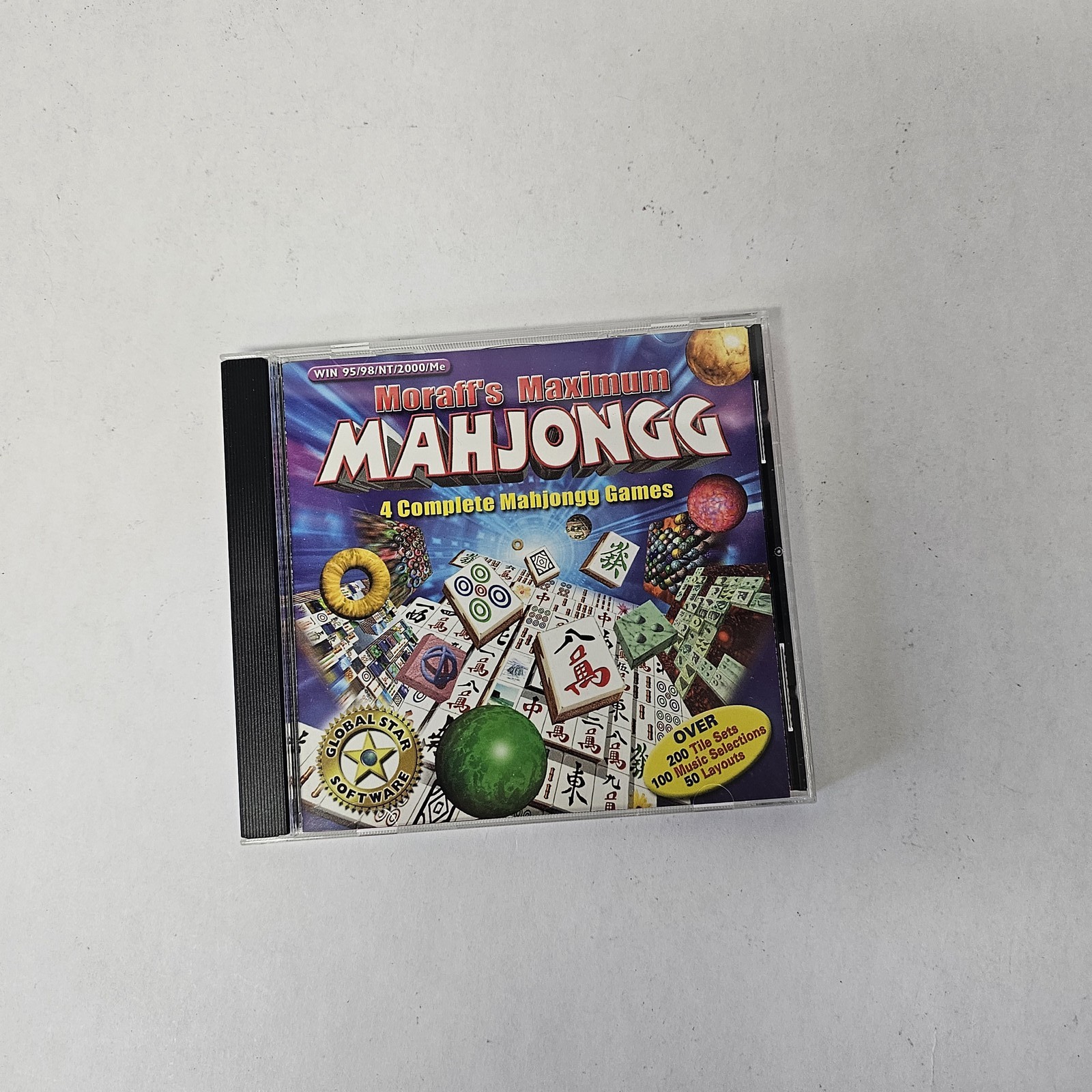 Moraff’s Maximum Mahjongg PC CD-ROM Game Global Star Software Windows
