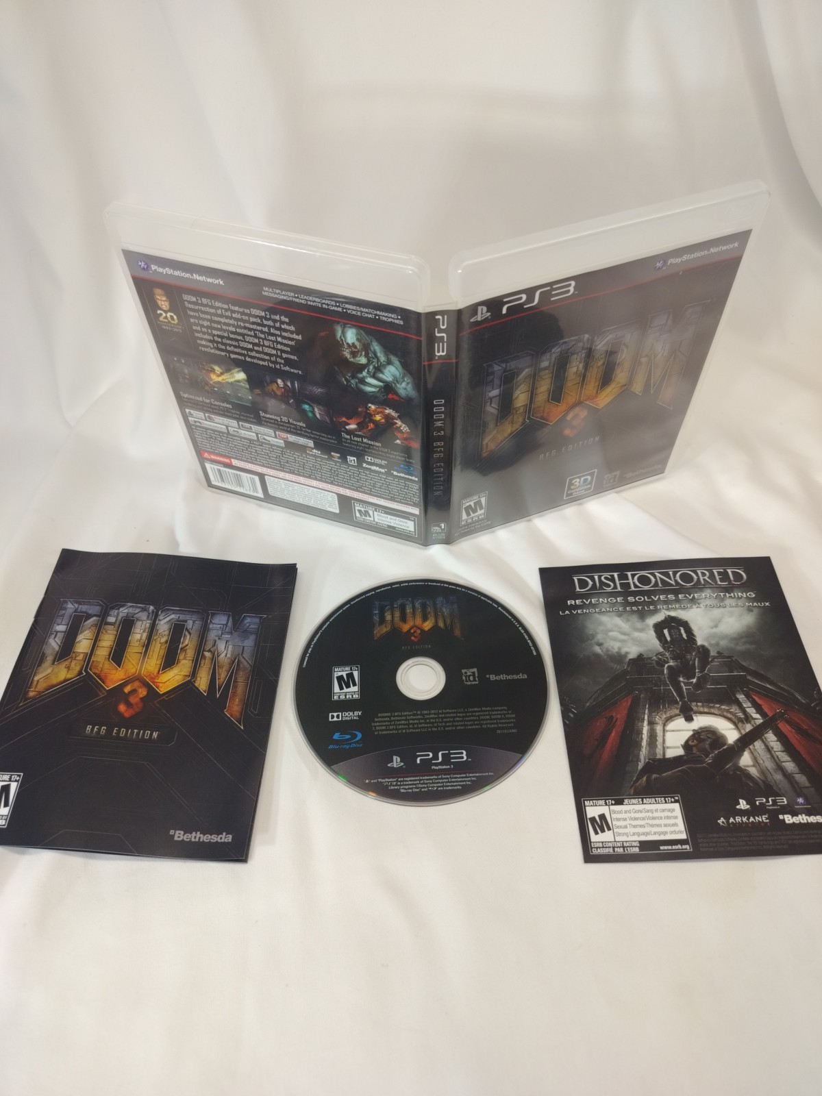 Doom 3 BFG Edition Sony PlayStation 3 PS3 Complete CIB
