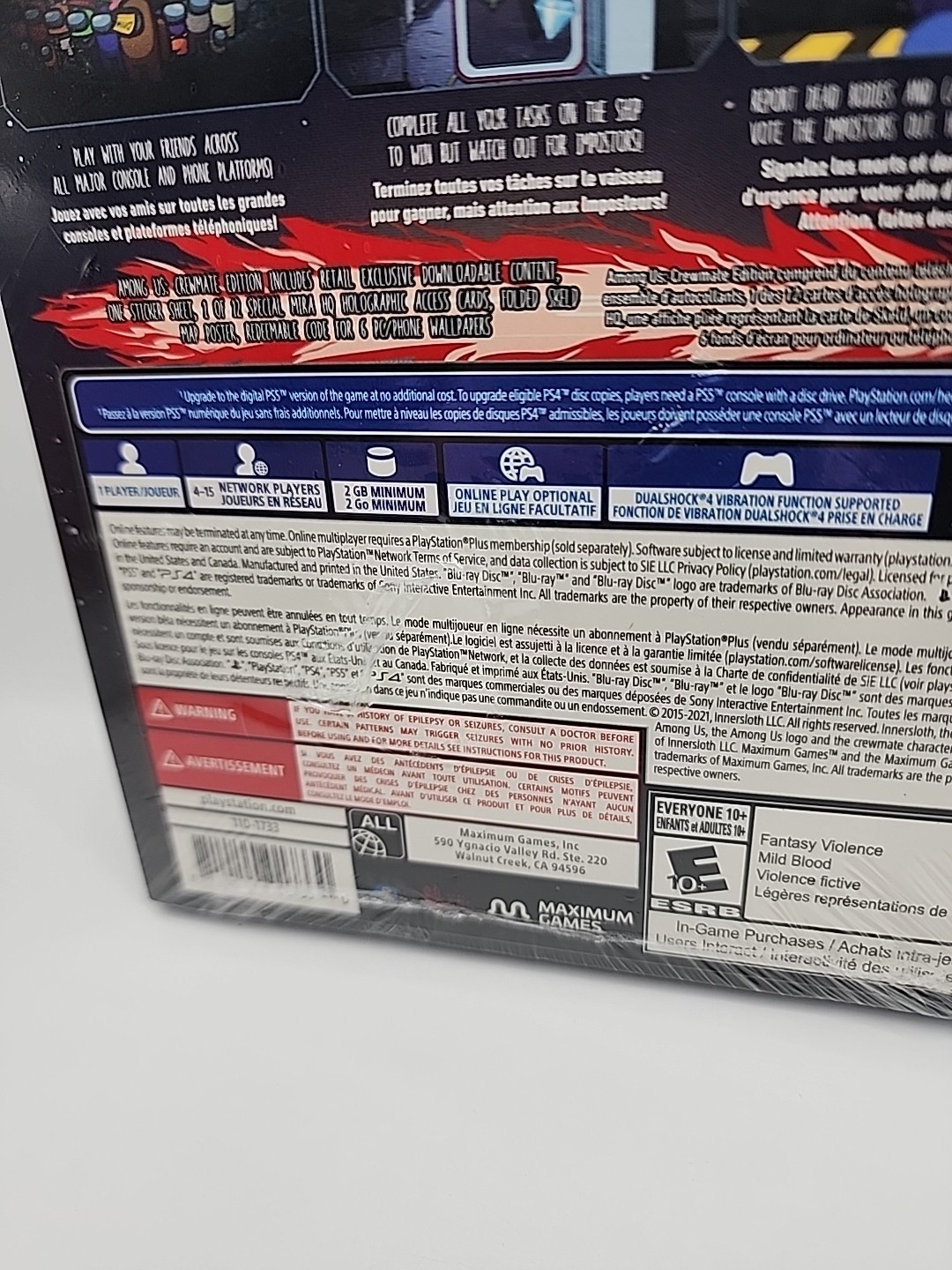 Among Us: Crewmate Edition – Sony PlayStation 4 PS4, PS5 Upgrade Available NEW
