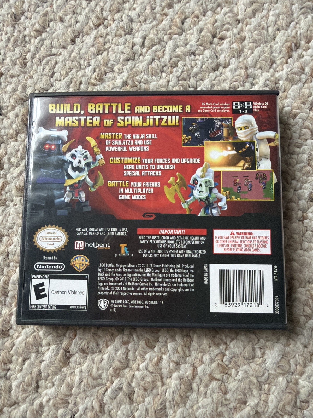 LEGO Battles: Ninjago (Nintendo DS, 2011), CIB