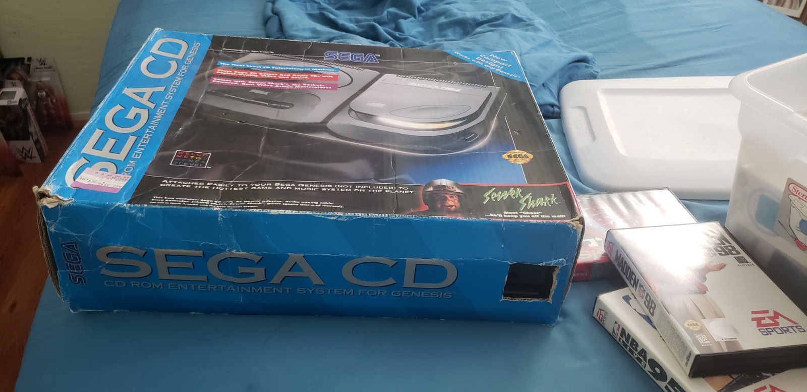 Sega Genesis Console With Box Sega Cd Console NBA JAM Game