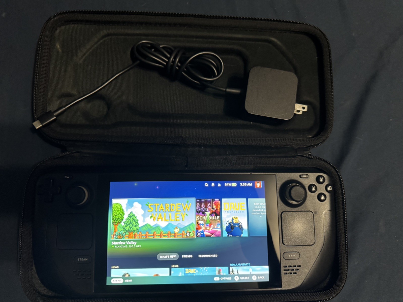 Steam Deck 256 GB LCD 100% Battery Health (with OEM Case, Original Charger)