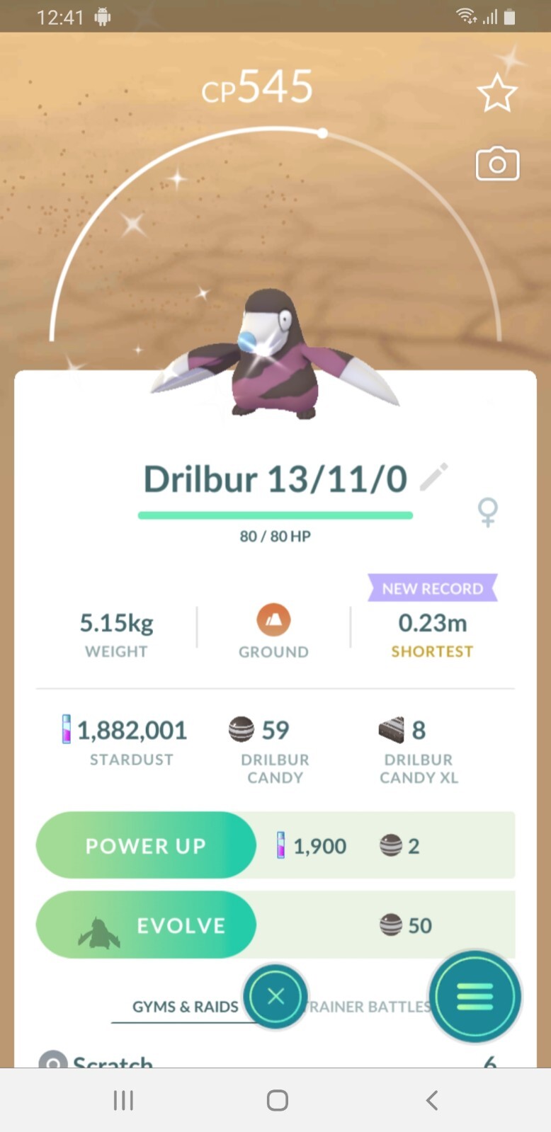 Shiny Drilbur, Pokèmon Go, registered or ultra friends ✨