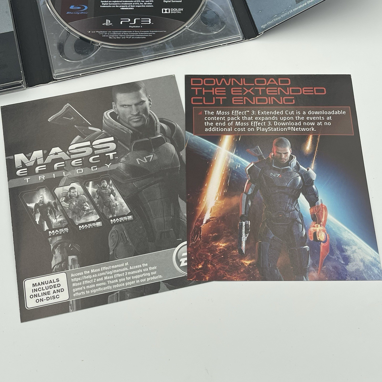 Mass Effect Trilogy 1 2 3 PS3 (Sony PlayStation 3, 2012) Complete CIB NEAR MINT