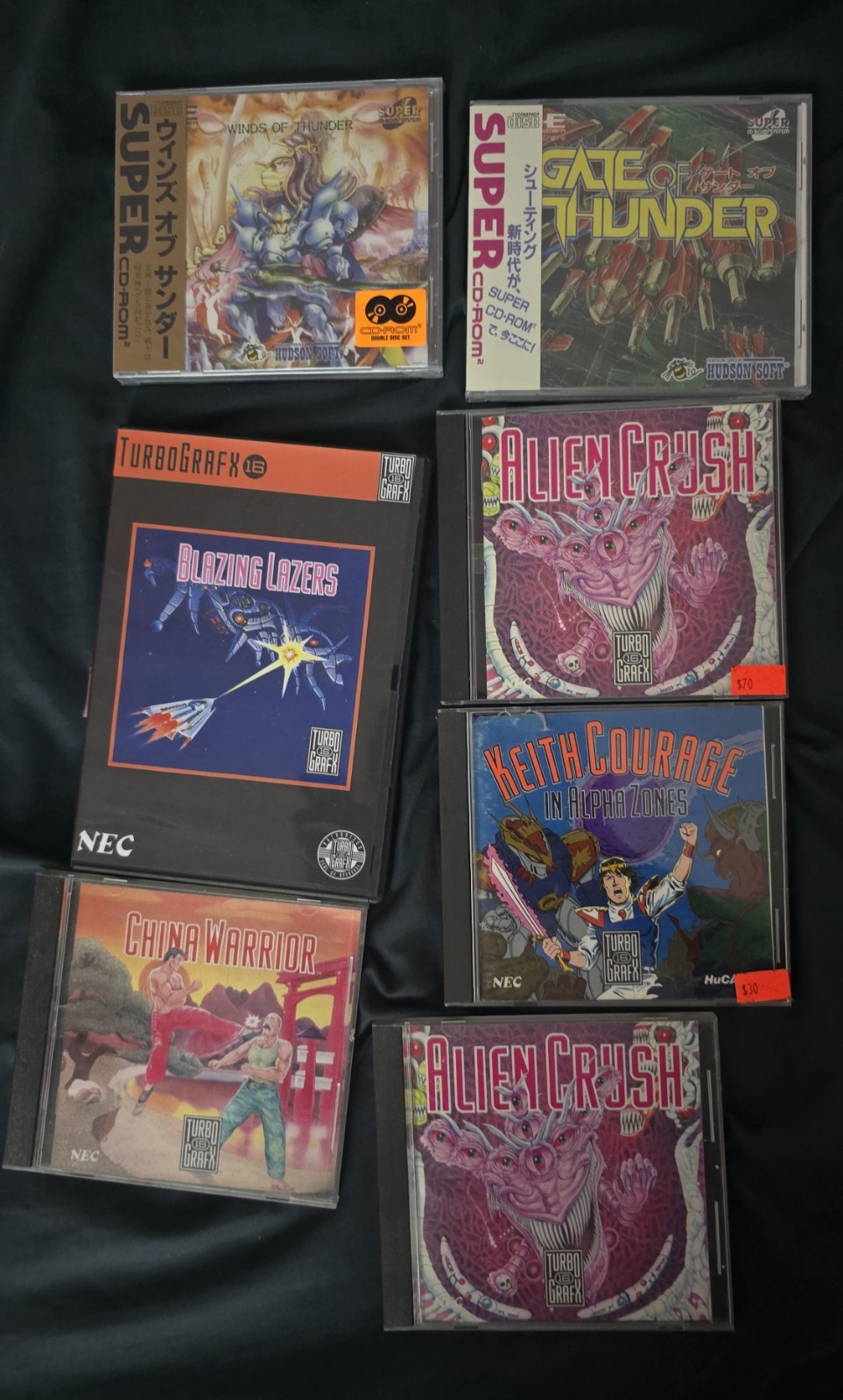 TURBOGRAFX-16 Game Bundle 7 Games, Photos Available