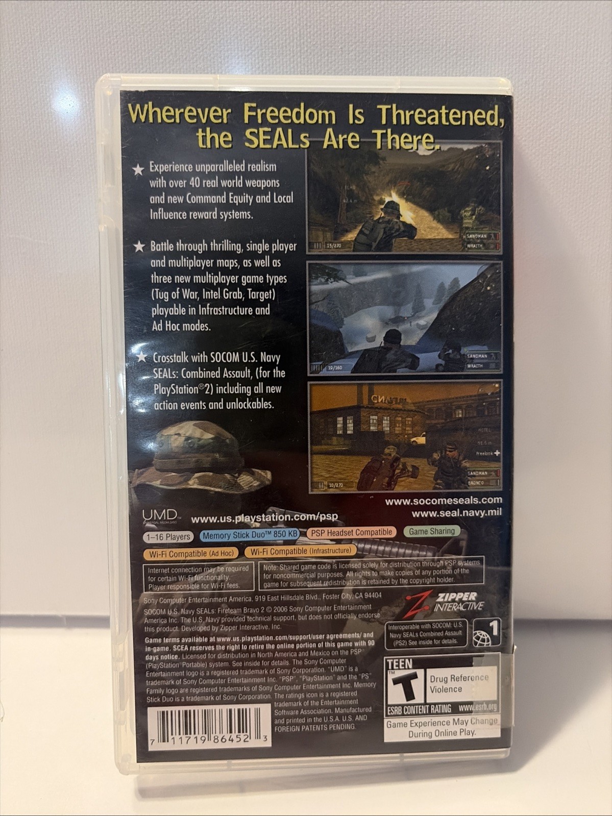 SOCOM US Navy Seals Fireteam Bravo 2 [Greatest Hits] Sony PSP