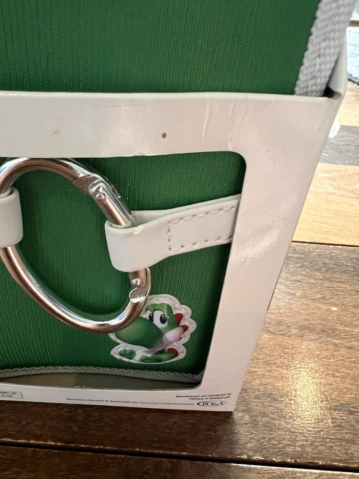 Nintendo DS Lite Travel Carrying Case Storage Green Yoshi Super Mario Zip Around
