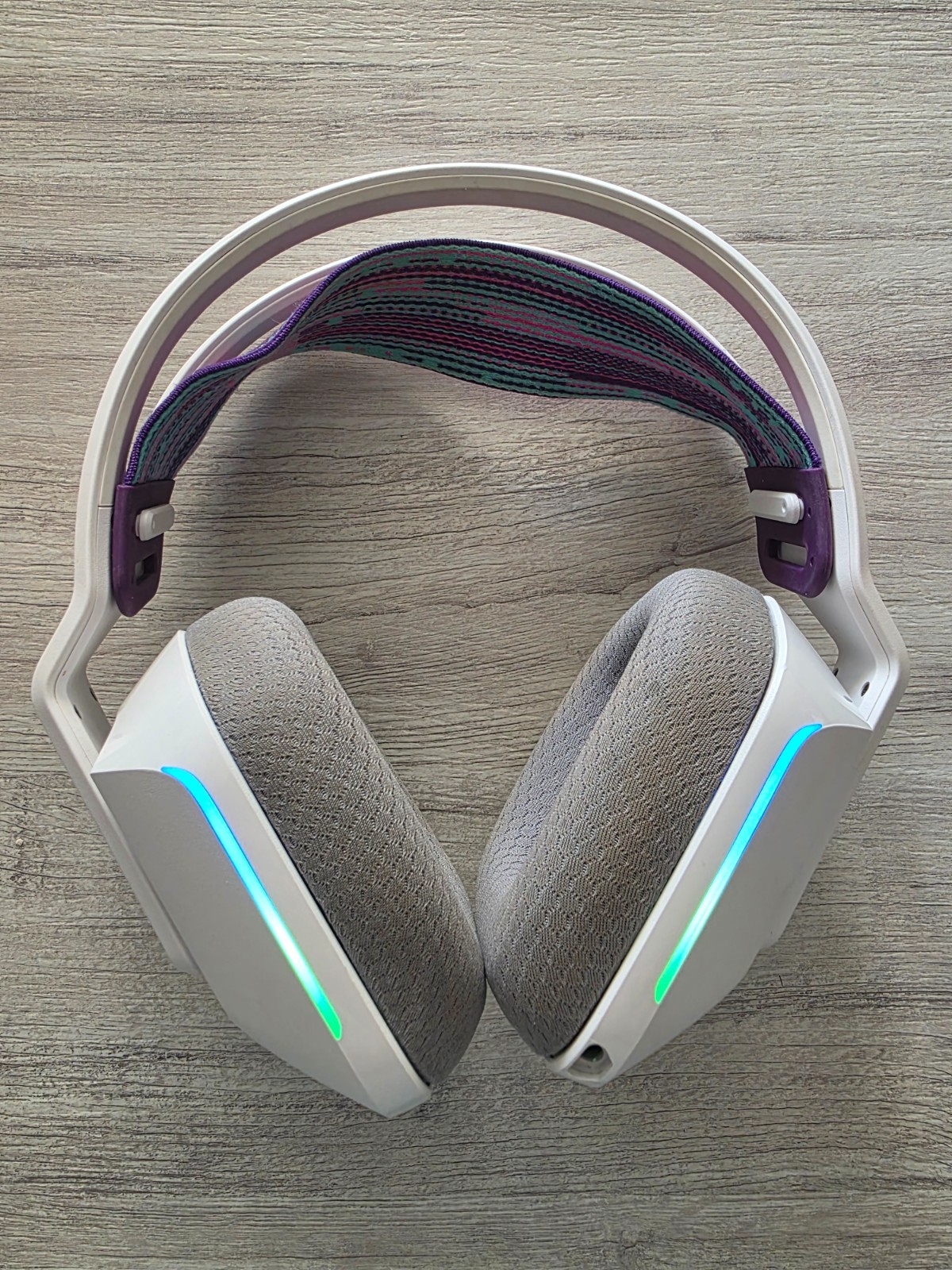 Logitech G733 Lightspeed Wireless Gaming Headset with Suspension Headband, White