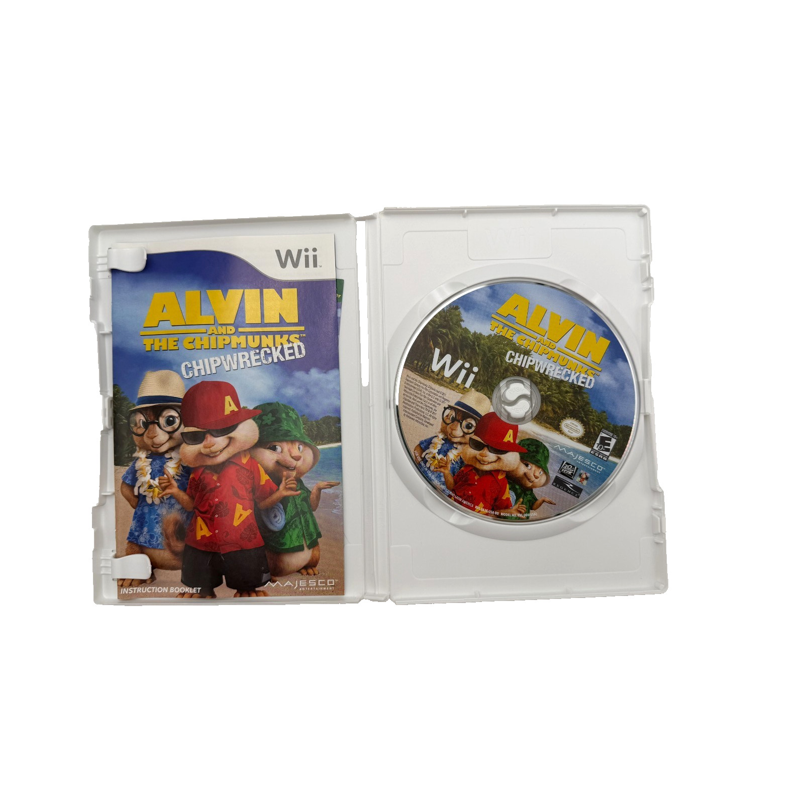 Wii Alvin and the Chipmunks Chipwrecked Disk Booklet Nintendo