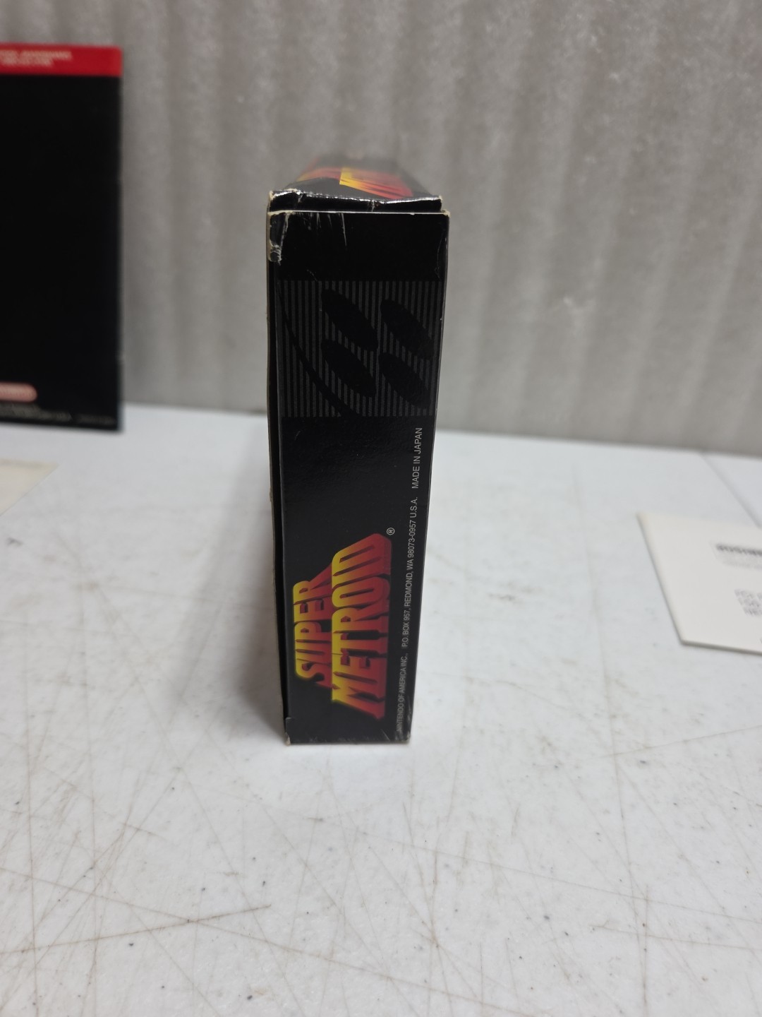 Tested – Super Metroid Super Nintendo SNES Complete In Box CIB (Dmg Box)
