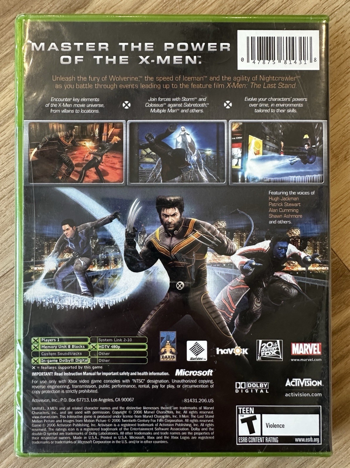 X-Men: The Official Game Microsoft Xbox 2006 Brand New Factory Sealed