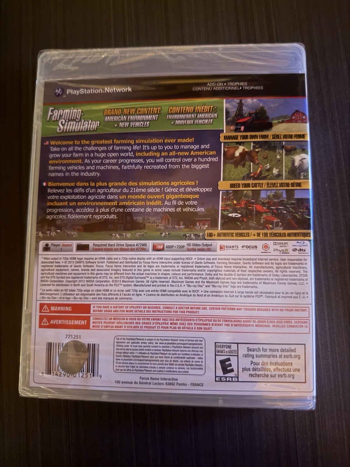Farming Simulator : PlayStation 3 PS3 BRAND Y-NEW SEALED