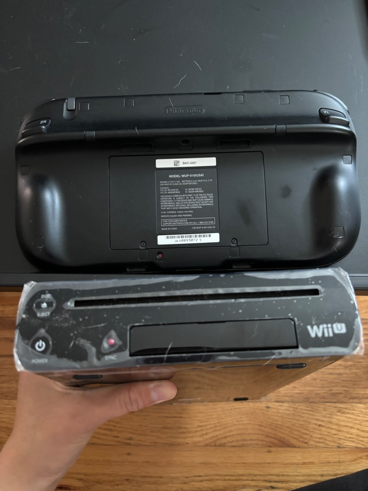Wii U Console Black 32GB Tested&Work Sold as-is READ DESCRIPTION Check VIDEO