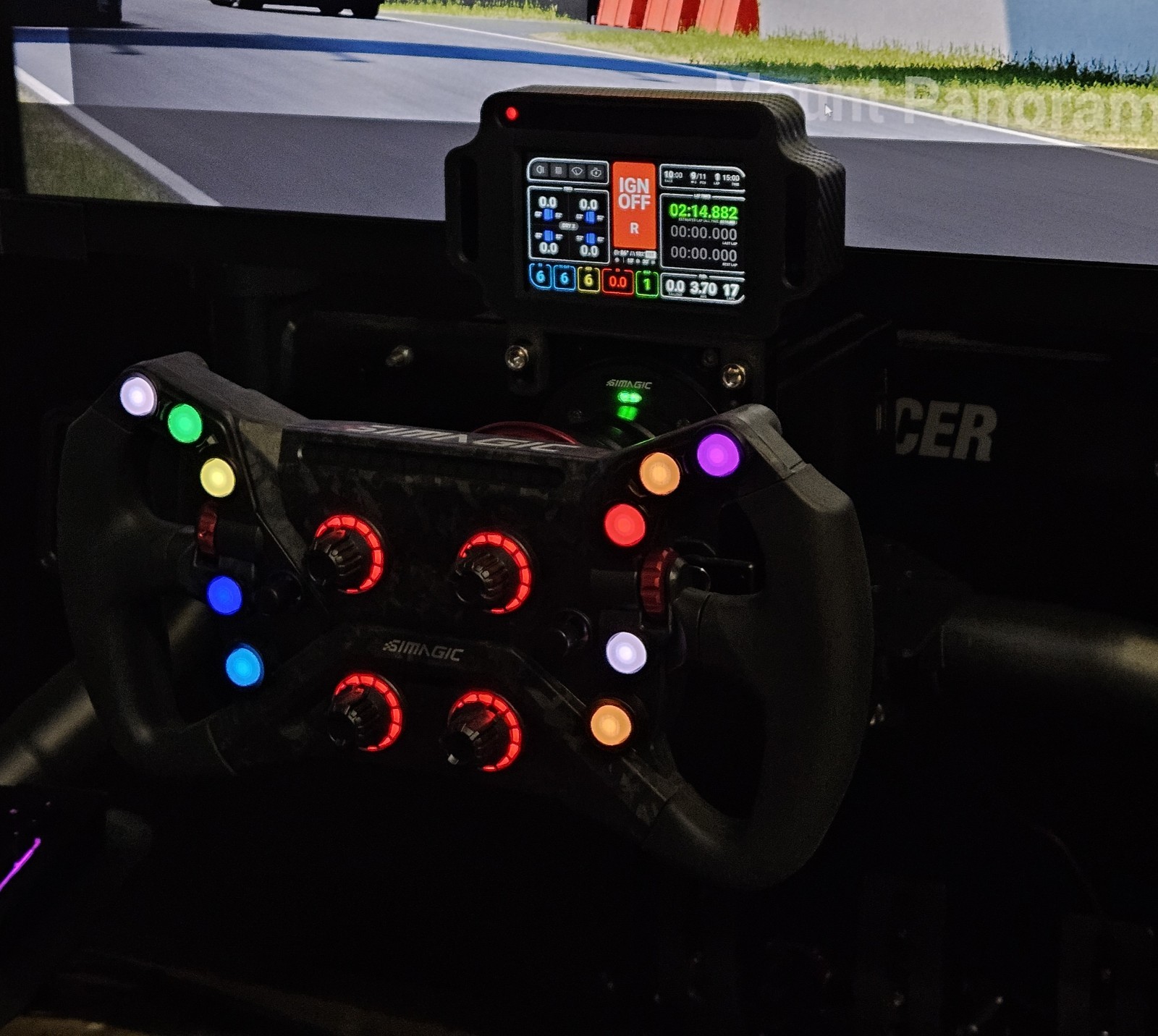 Sim Racing Pc 4.3″ Vocore 24 Led’s New Design (CSL DD, Simagic,Moza, Mounts 🏎