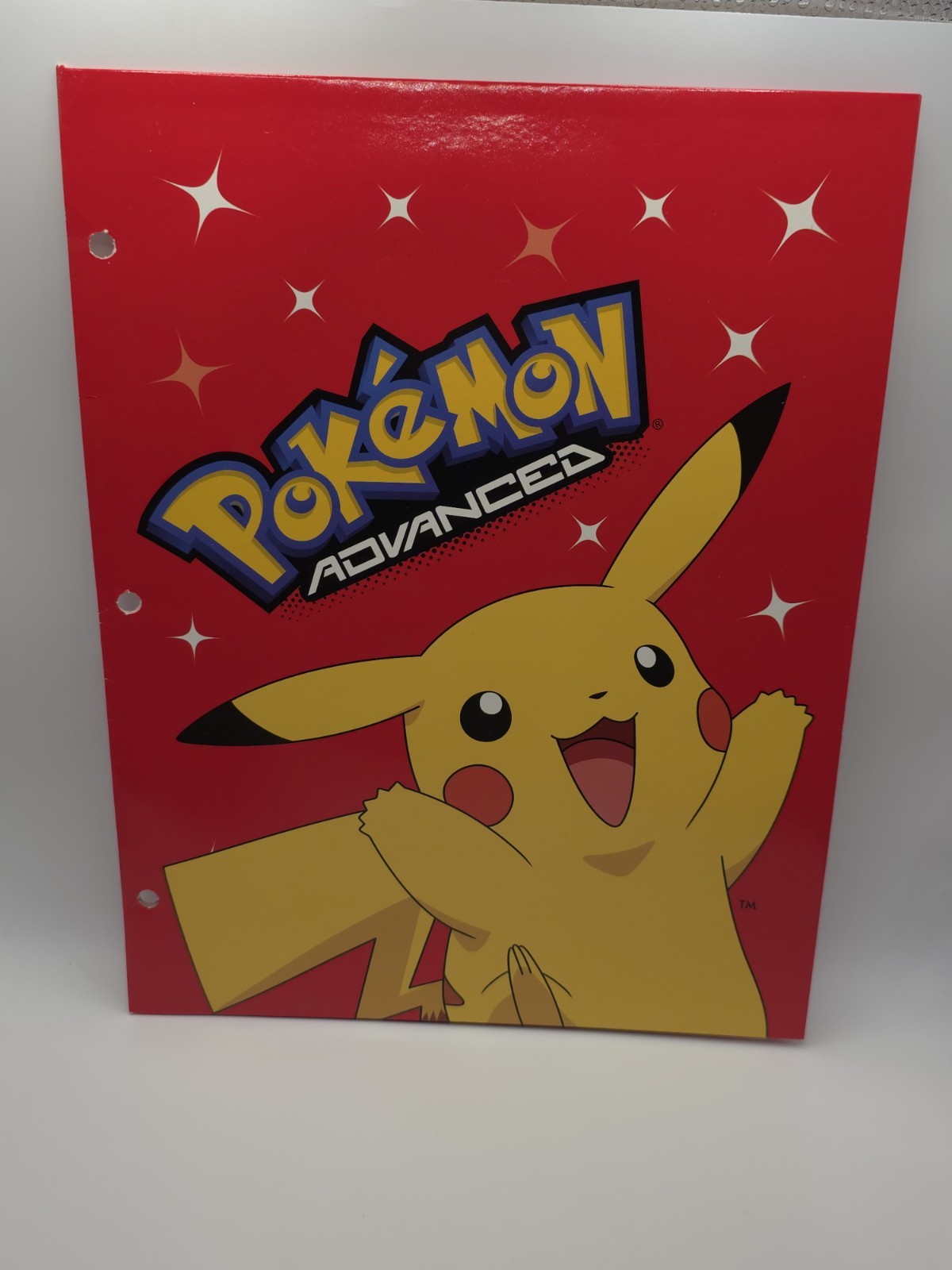 2004 Pokémon Advanced Pikachu 2 Pocket School Folder Nintendo Unused