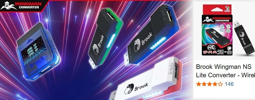 Brook Wingman NS Lite Converter: Support NS Pro Controllers on NS, NS 2 & Xbox