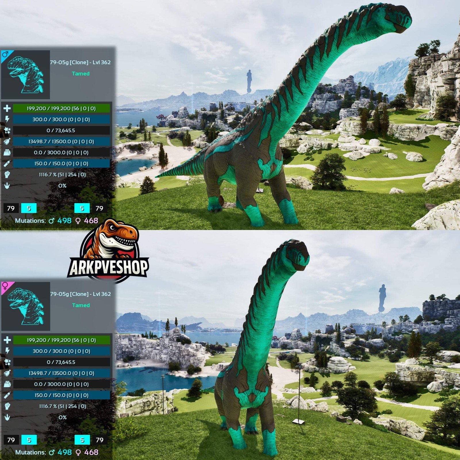 ASA PVE 🦖ARK Survival Ascended Dreadnoughtus Dreadno 362Lvl