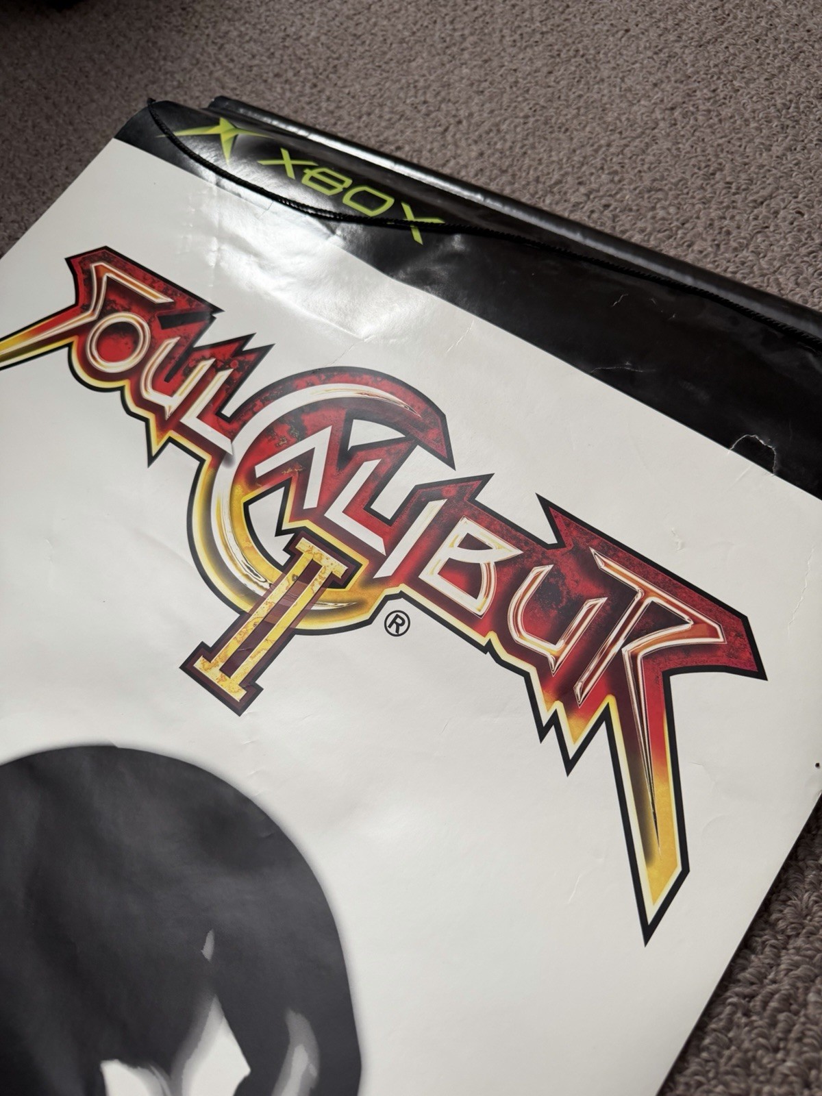 Vintage 2003 Soul Calibur 2 Promo Poster 60×21 Namco Game RARE Original Xbox