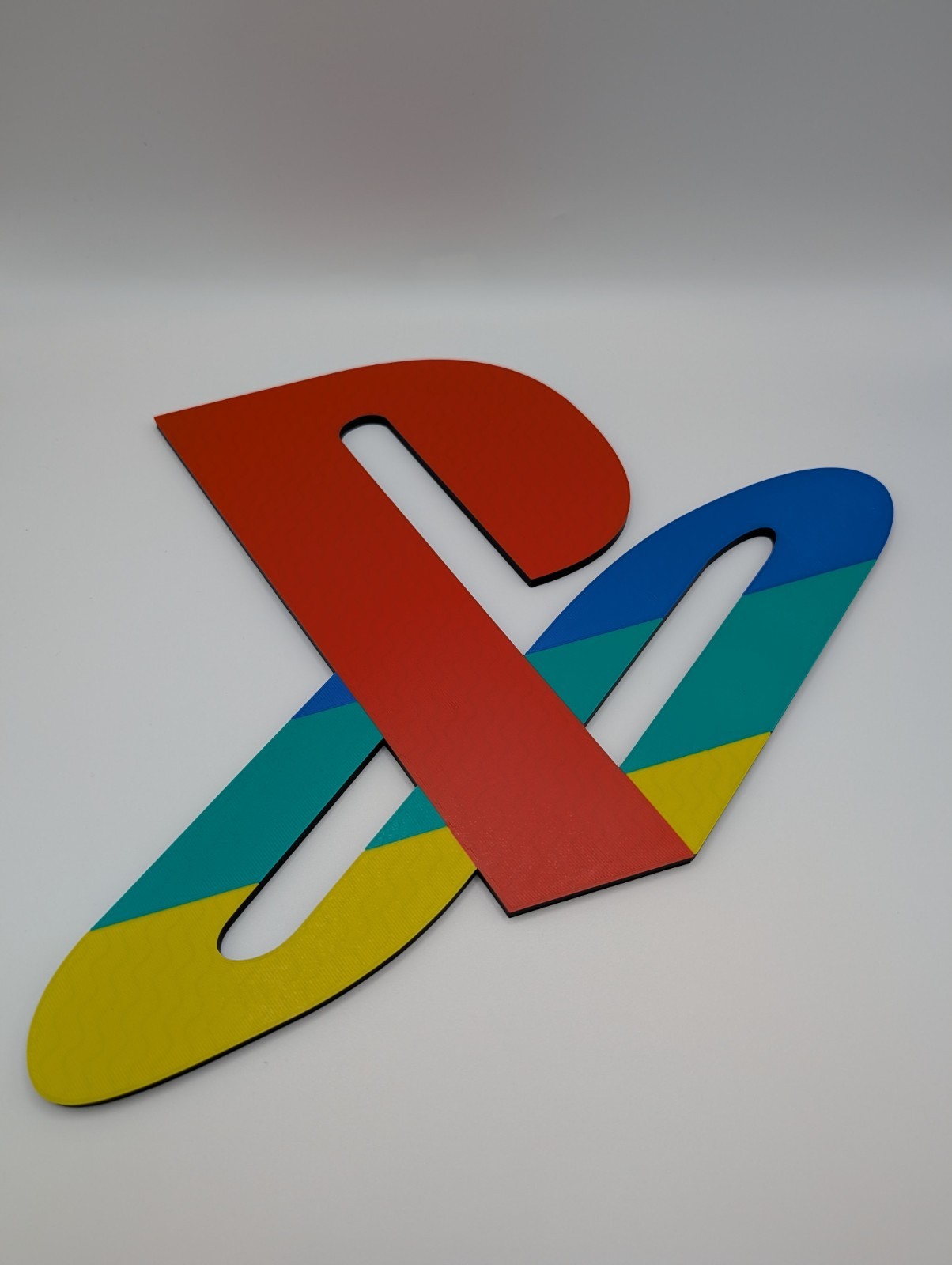 Large 3D Printed Playstation Wall Art Game Logo Display Sign For Collections