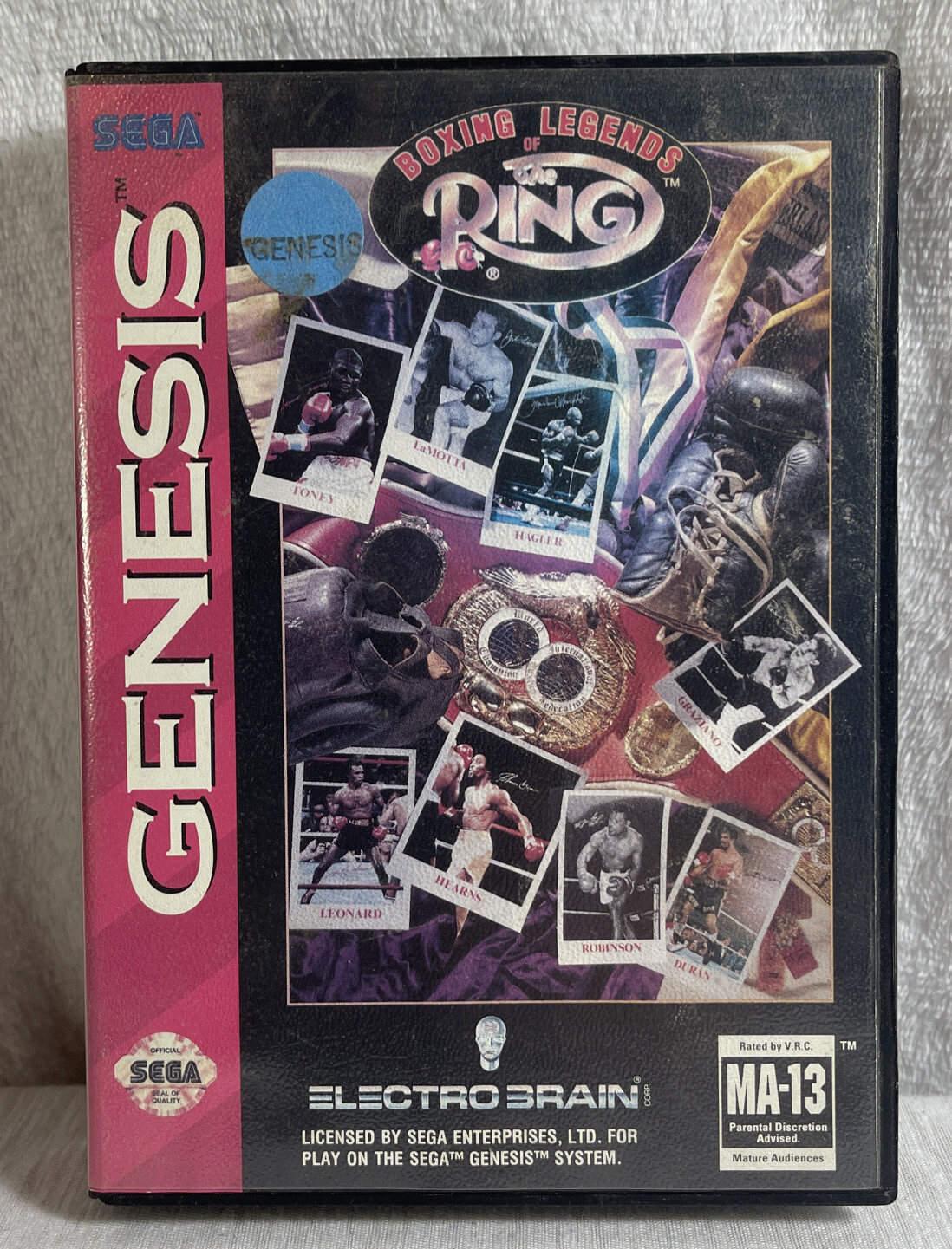 Vintage 1993 Boxing Legends of the Ring Game Sega Genesis