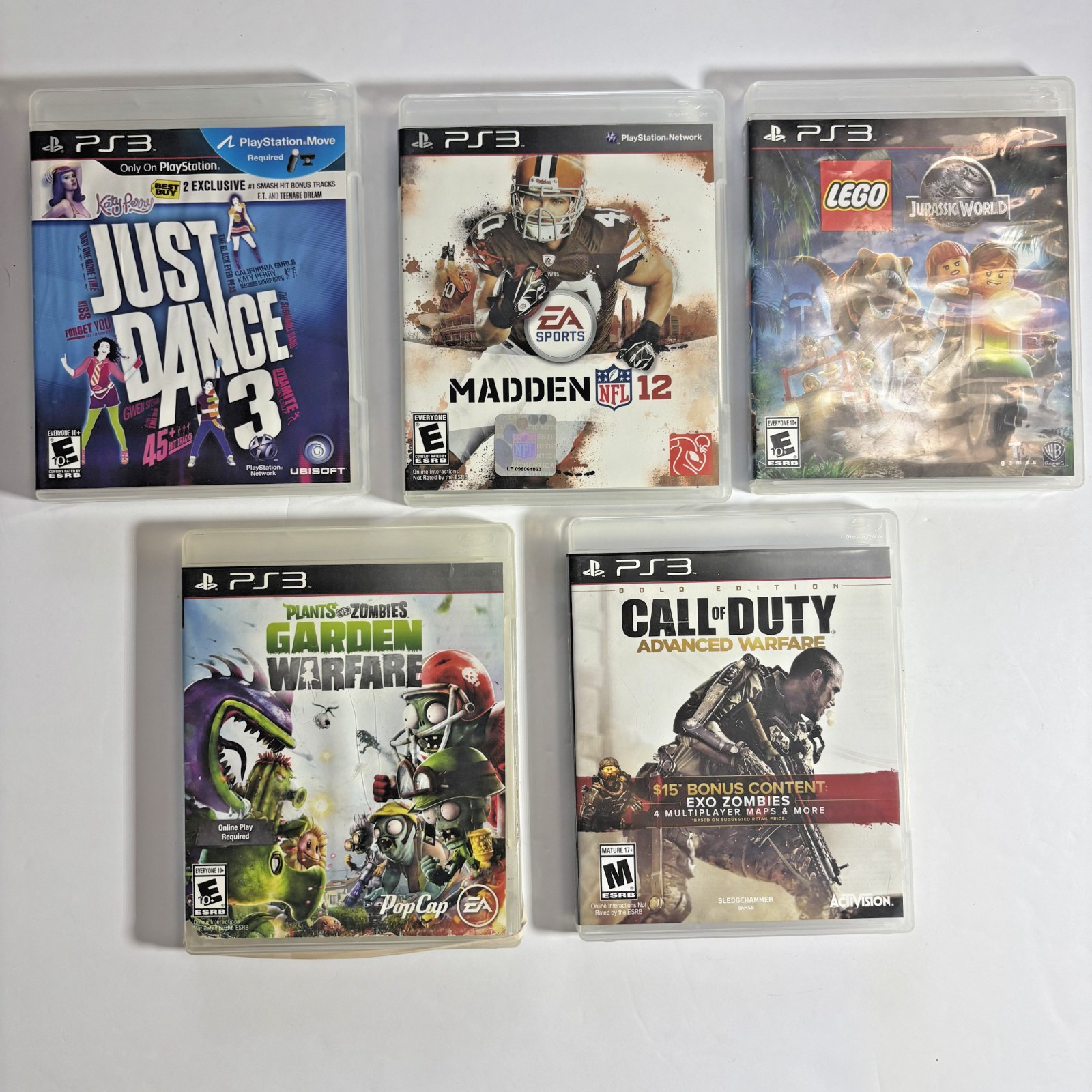 Sony PlayStation 3 Bulk Lot of 5, Value 46.00
