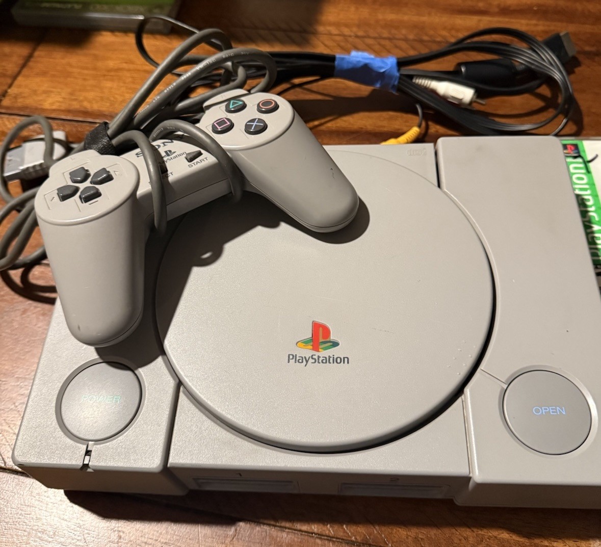 Sony PlayStation 1 PS1 Console Bundle 1 Controllers + Cables Final fantasy games