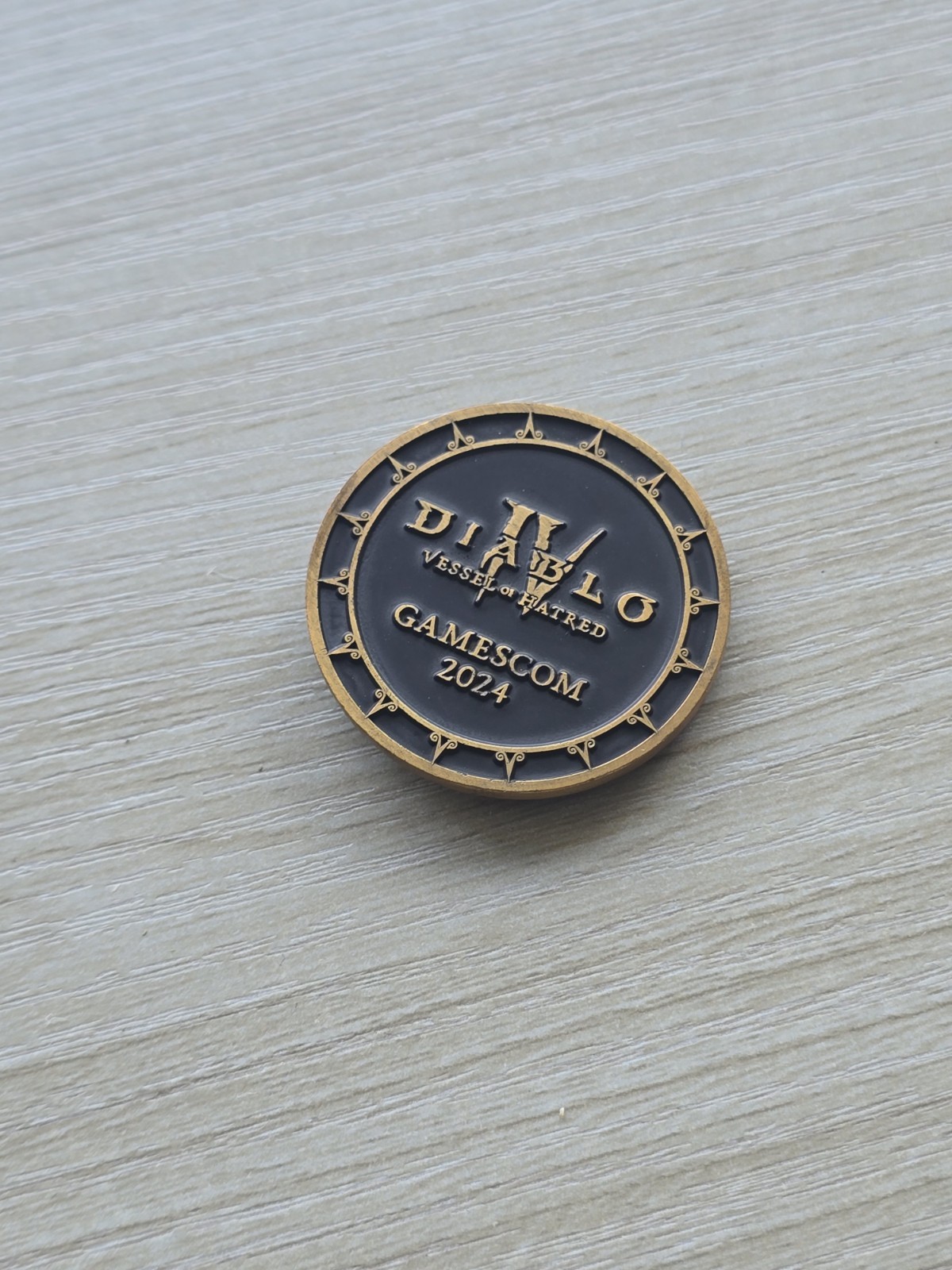 Diablo 4 IV Vessel Of Hatred Coin Medal Spiritborn EAGLE Gamescom Blizzard Promo