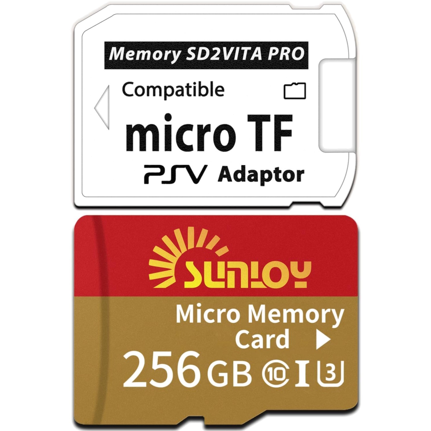 SD2Vita 6.0 PS Vita Memory Card Adapter with 256GB Micro SD Card, High Speed …