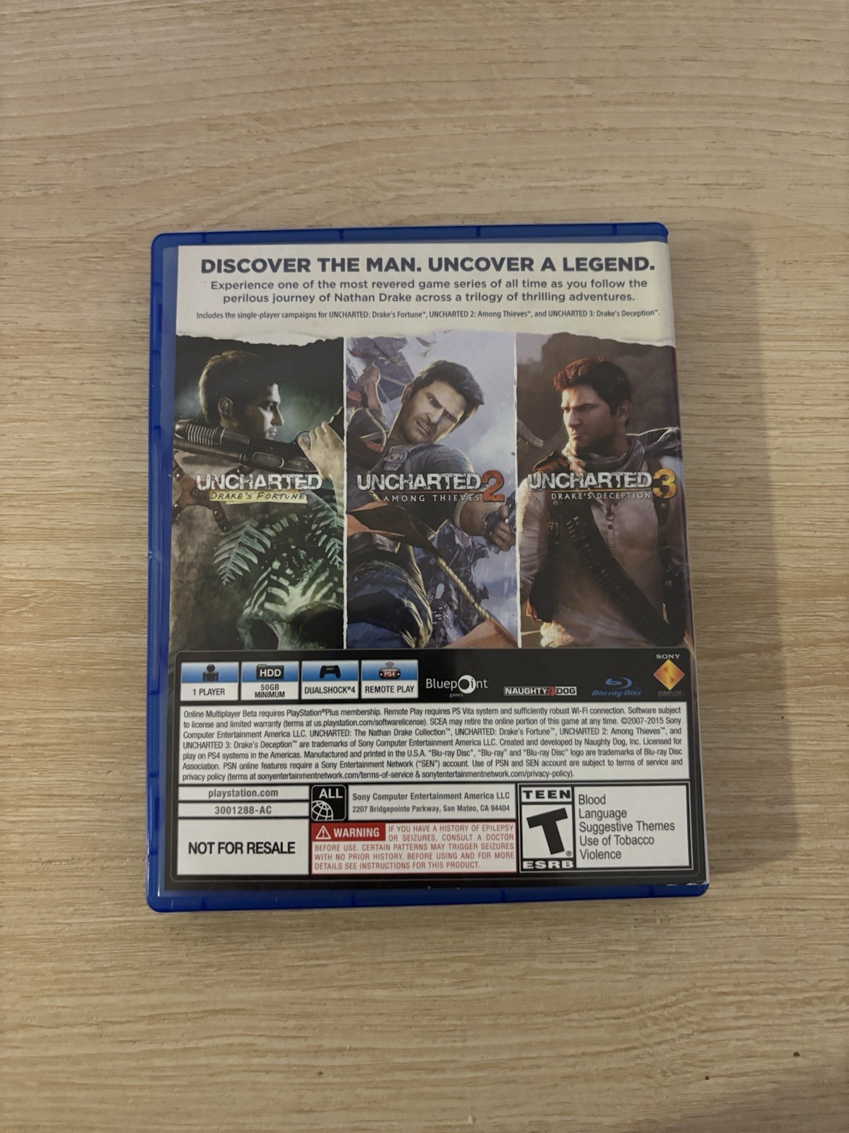 Sony Uncharted: The Nathan Drake Collection (PS4) Action-Adventure, T, NTSC-U/C…