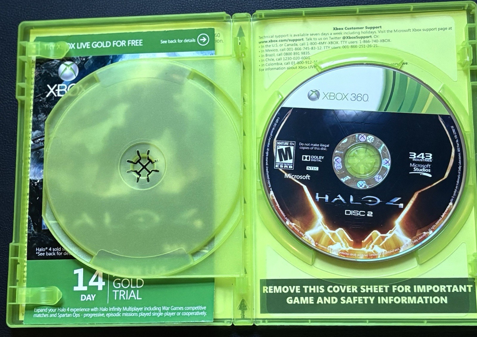 Halo 4 Microsoft Xbox 360 Complete 2-Disc Set, 2012 Edition