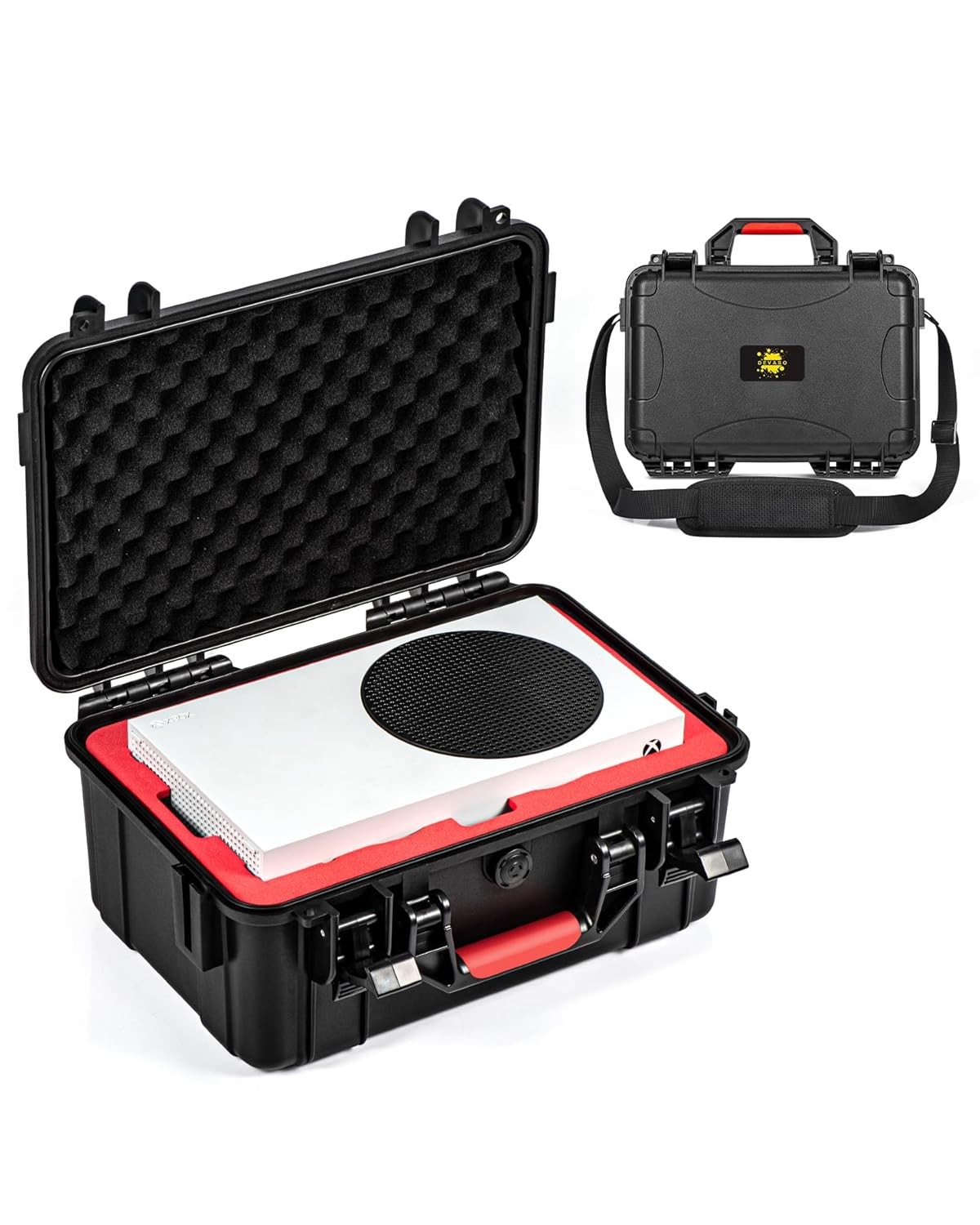 Hard Shell Carrying Case for Xbox Series S Waterproof Travel Bag with Shoulder