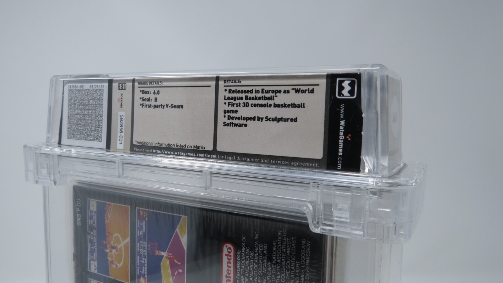 New NCAA Basketball Super Nintendo Factory Sealed Video Game! Wata Graded 1992