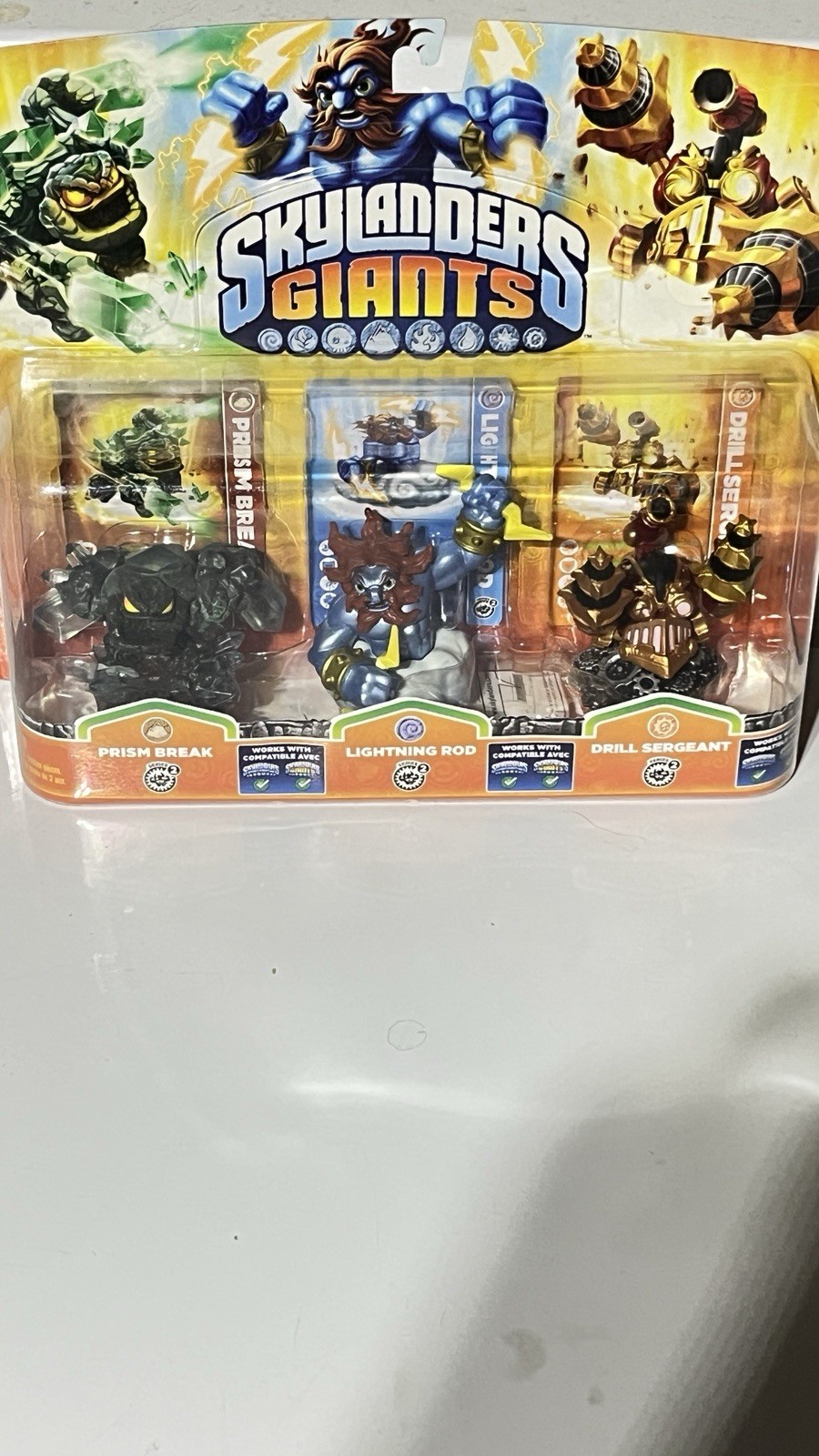 Skylanders 3-Pack Prism Break, Lightning Rod, Drill Sergeant Figures-Giants