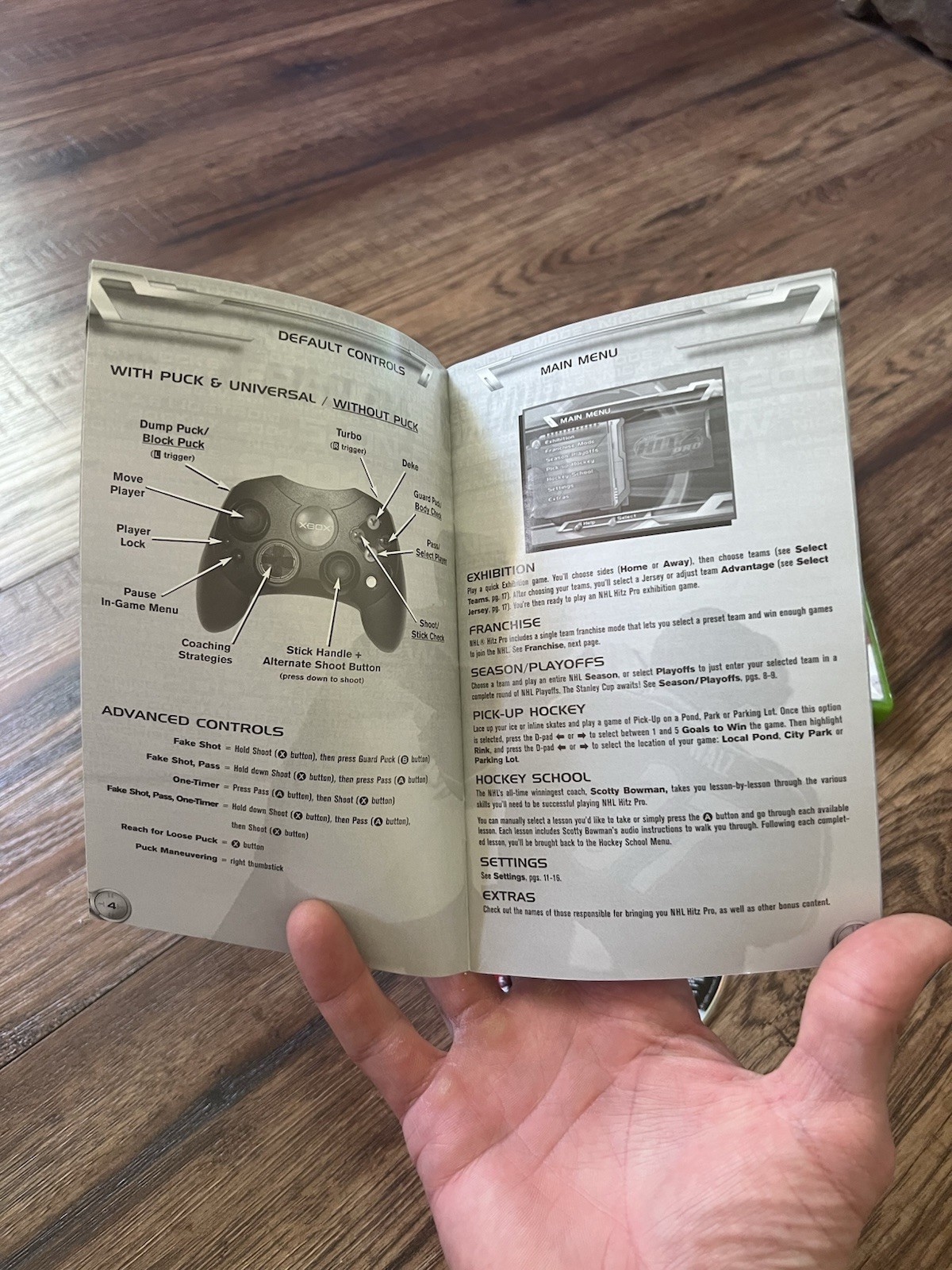 NHL Hitz Pro Microsoft Xbox (2003) + NHL 04