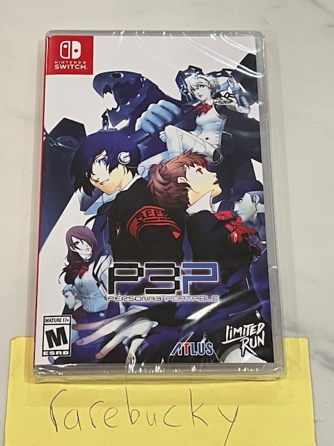 Persona 3 Portable PSP (Nintendo Switch) NEW SEALED Y-FOLD MINT, RARE LRG!