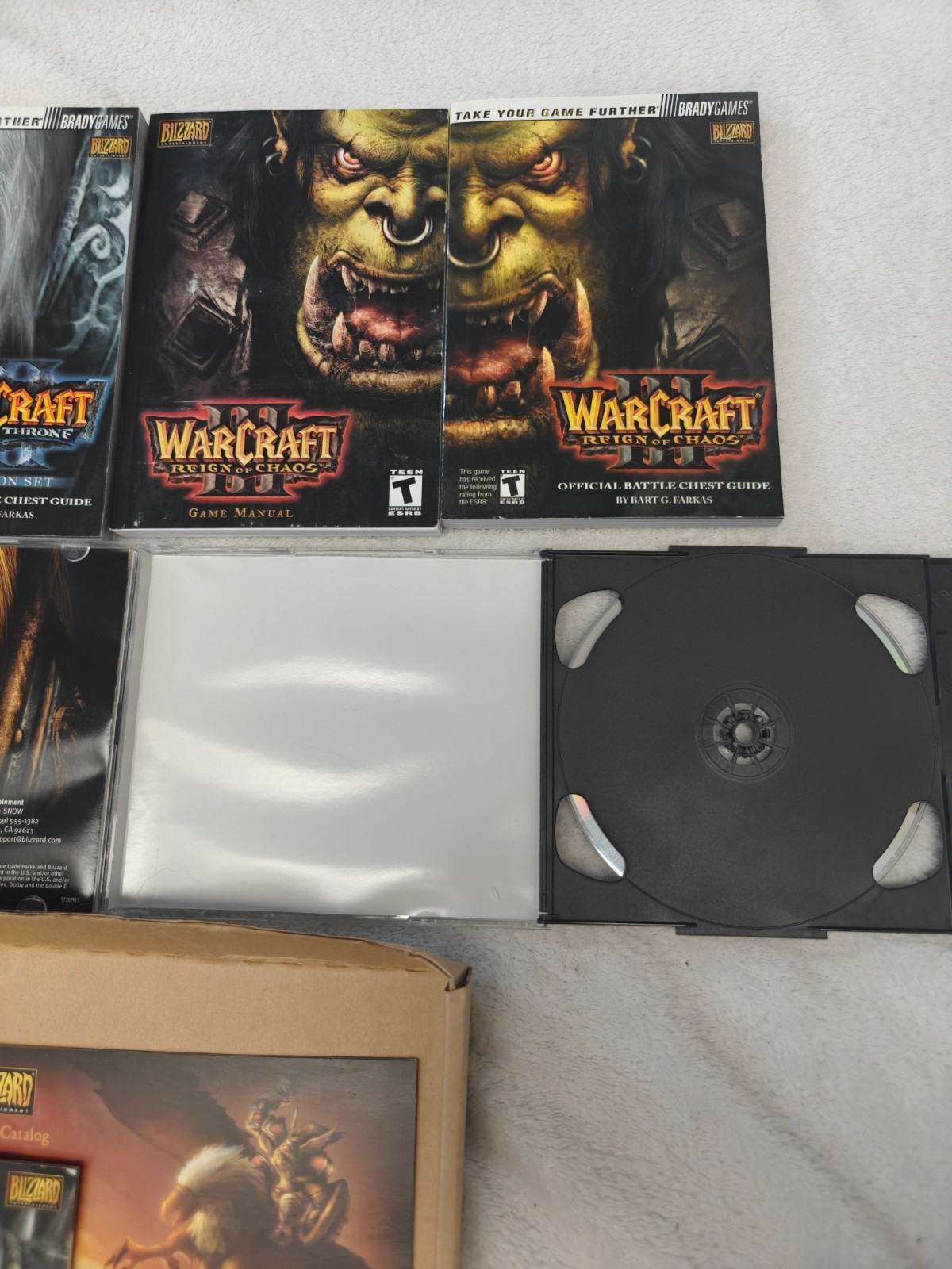 WarCraft III Battle Chest (PC, 2003) missing Frozen Throne disc