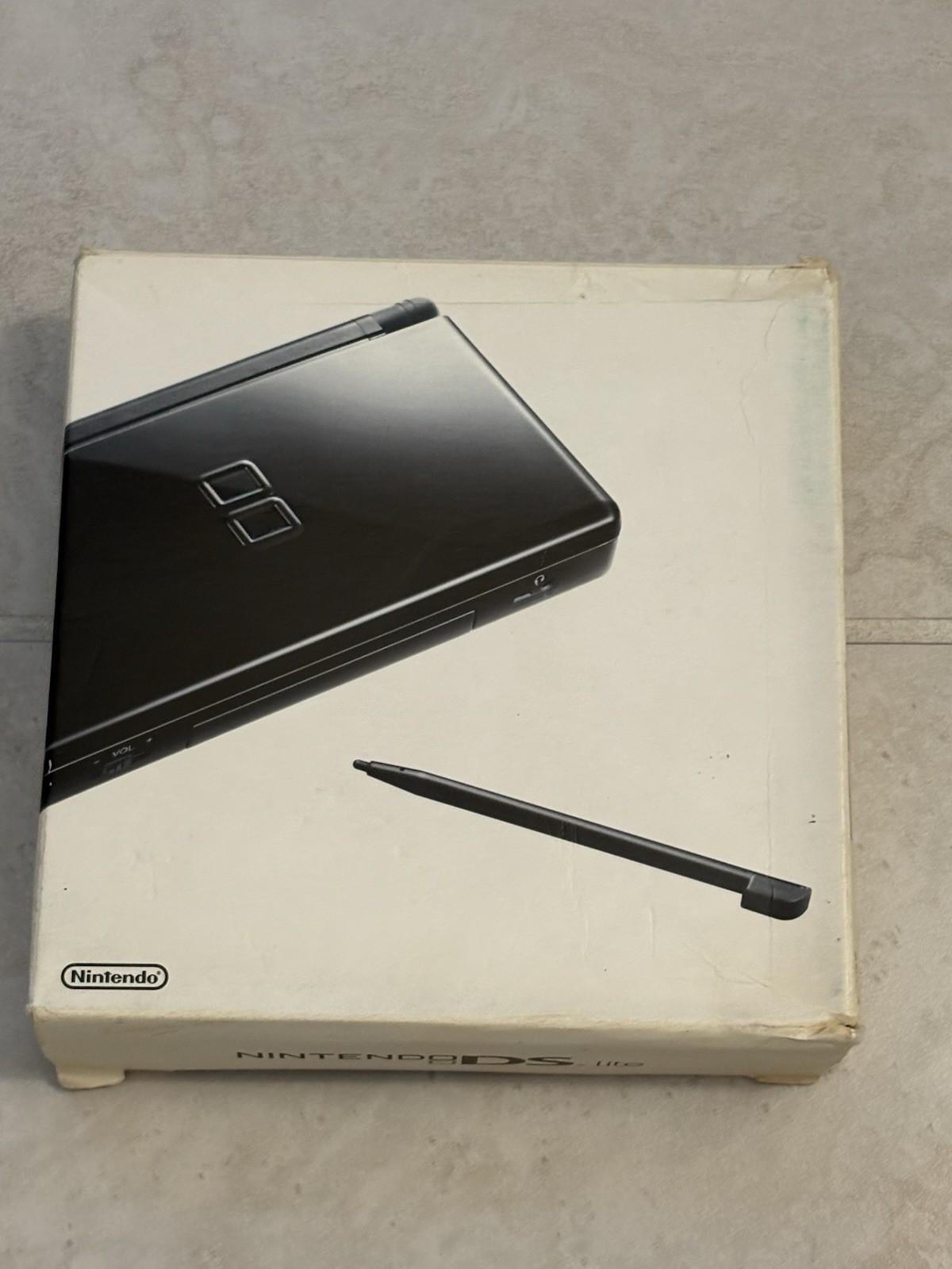 Nintendo DS Lite Onyx Black With Charger And Stylus Complete In Box Near Mint