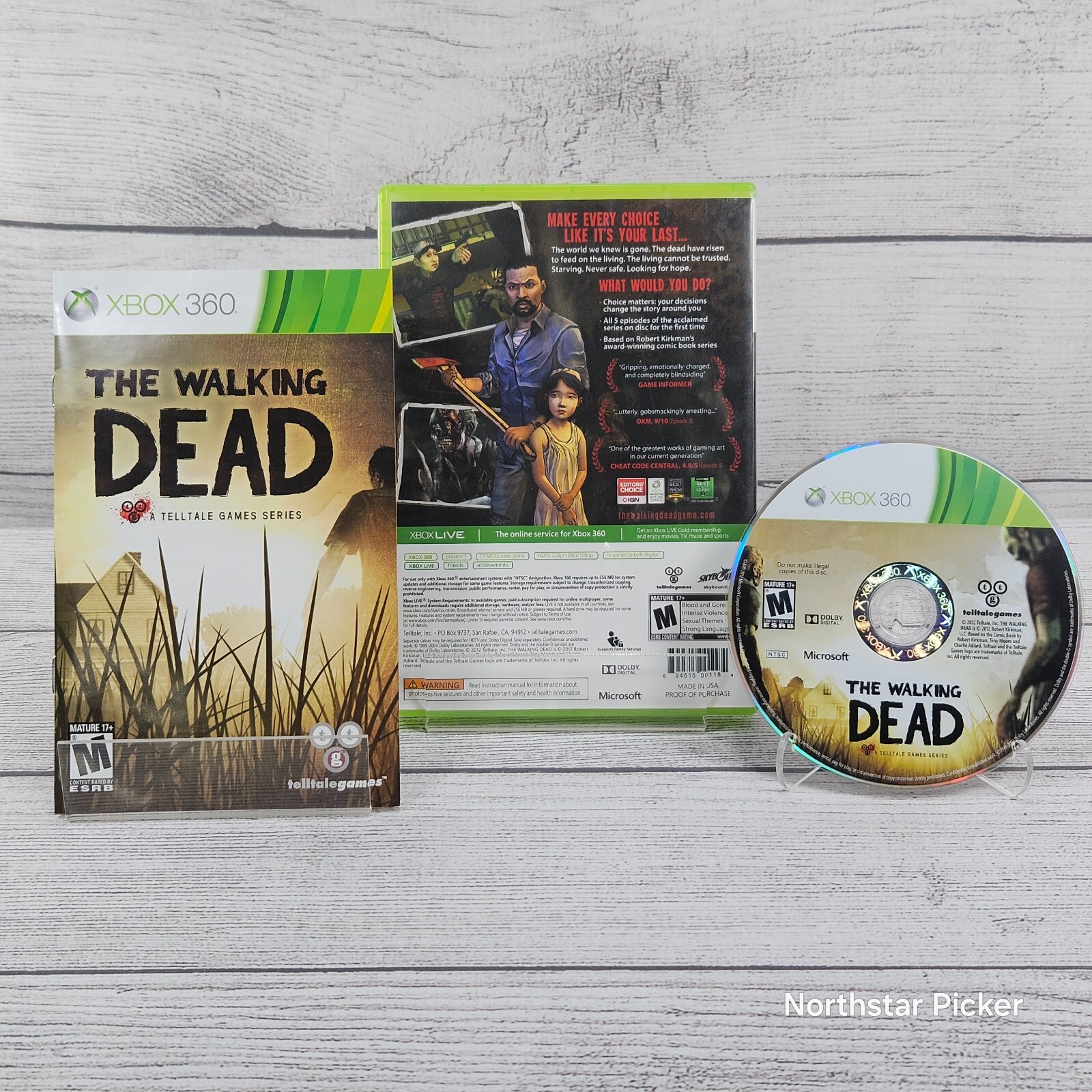 The Walking Dead: A Telltale Games Series (Xbox 360, 2012) CIB | Tested