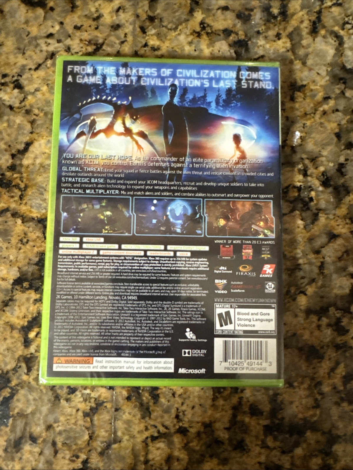 Xcom Enemy Unknown – Microsoft Xbox 360 New/Sealed