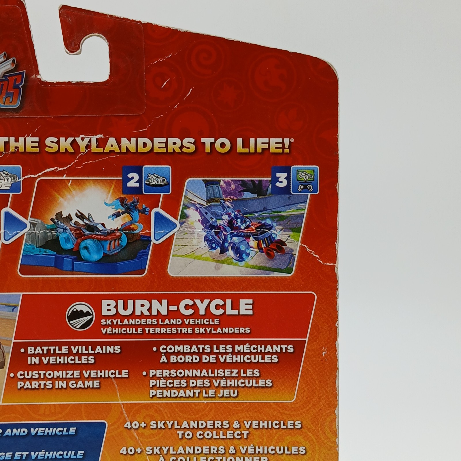 Skylanders SuperChargers Burn Cycle Fire Land Vehicle Toys to Life NOS READ FLAW