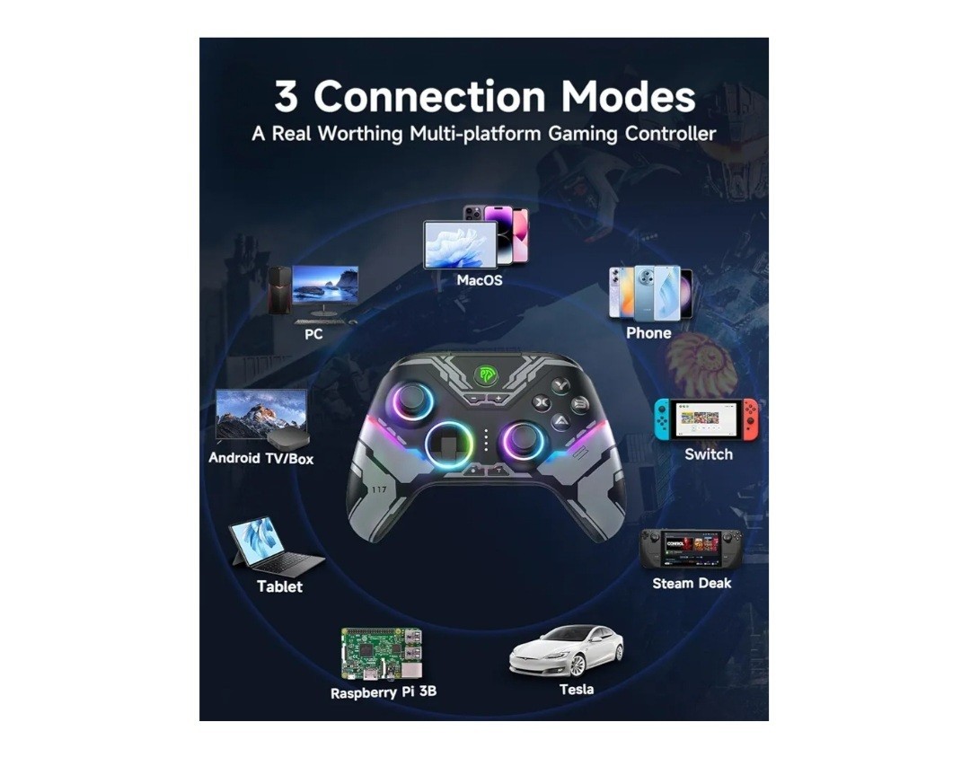 EasySMX X15 Gaming Controller Wireless Bluetooth Long Battery Life PC / Switch