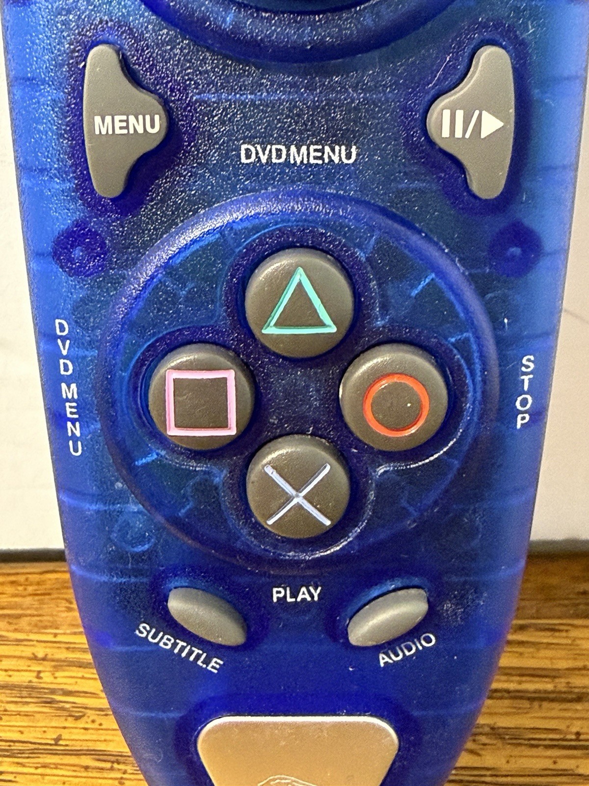 Pelican PS2 DVD Remote Control Blue Translucent PL-609 PL-607 TESTED WORKS